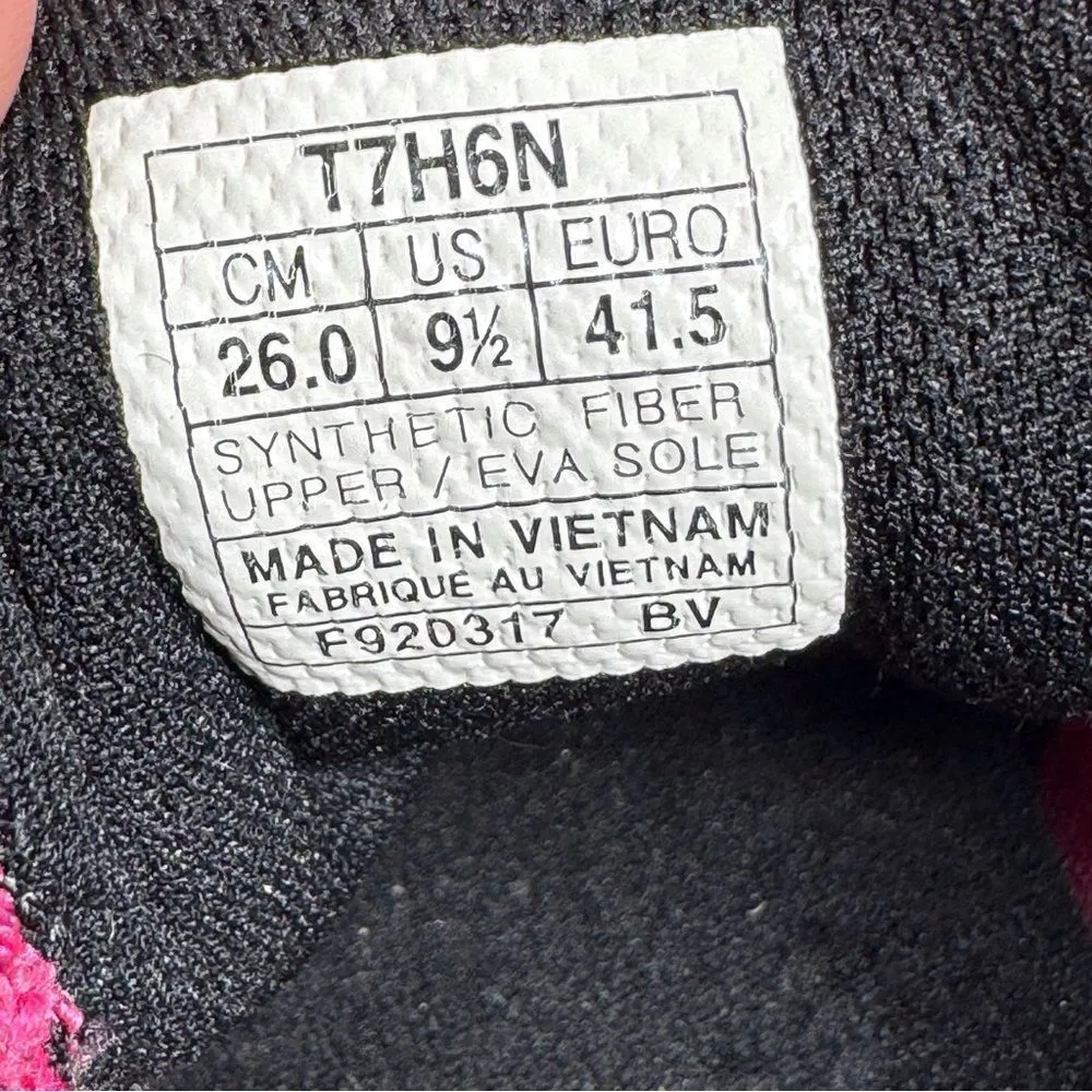 ASICS Kanmei Running Trainers Sneakers Shoes Hot Pink Black Women 9.5 T7H6N‎ - Image 10