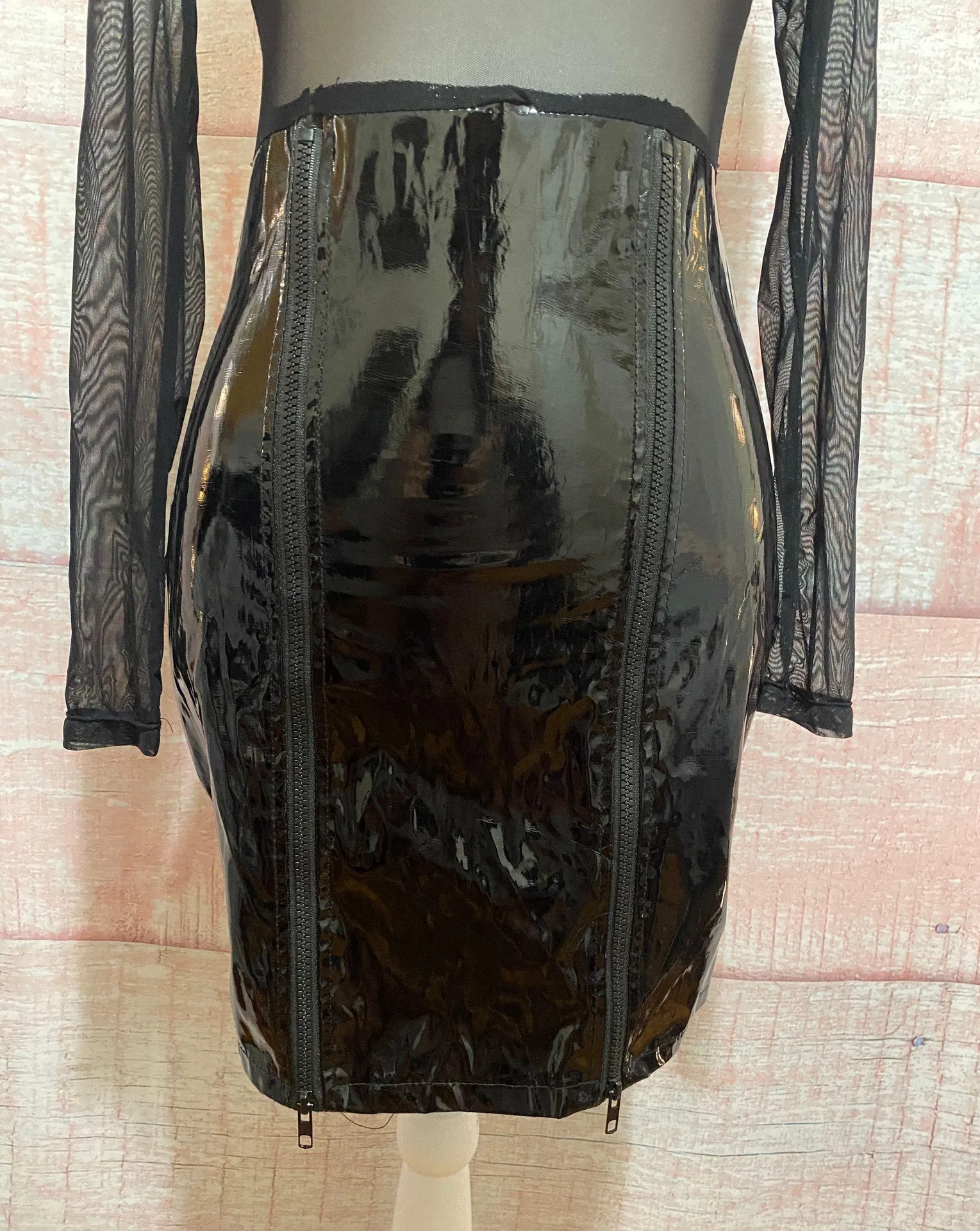 Gothic black above knee dress Size XS - Image 3