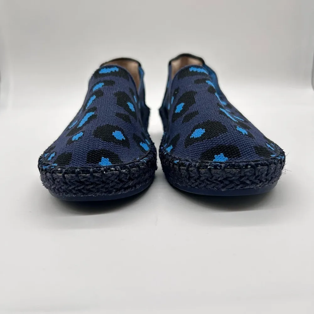 Cole Haan Shoes Womens 6.5 Blue Cheetah Cloudfeel Stitchlite Espadrille‎ Loafers - Image 5