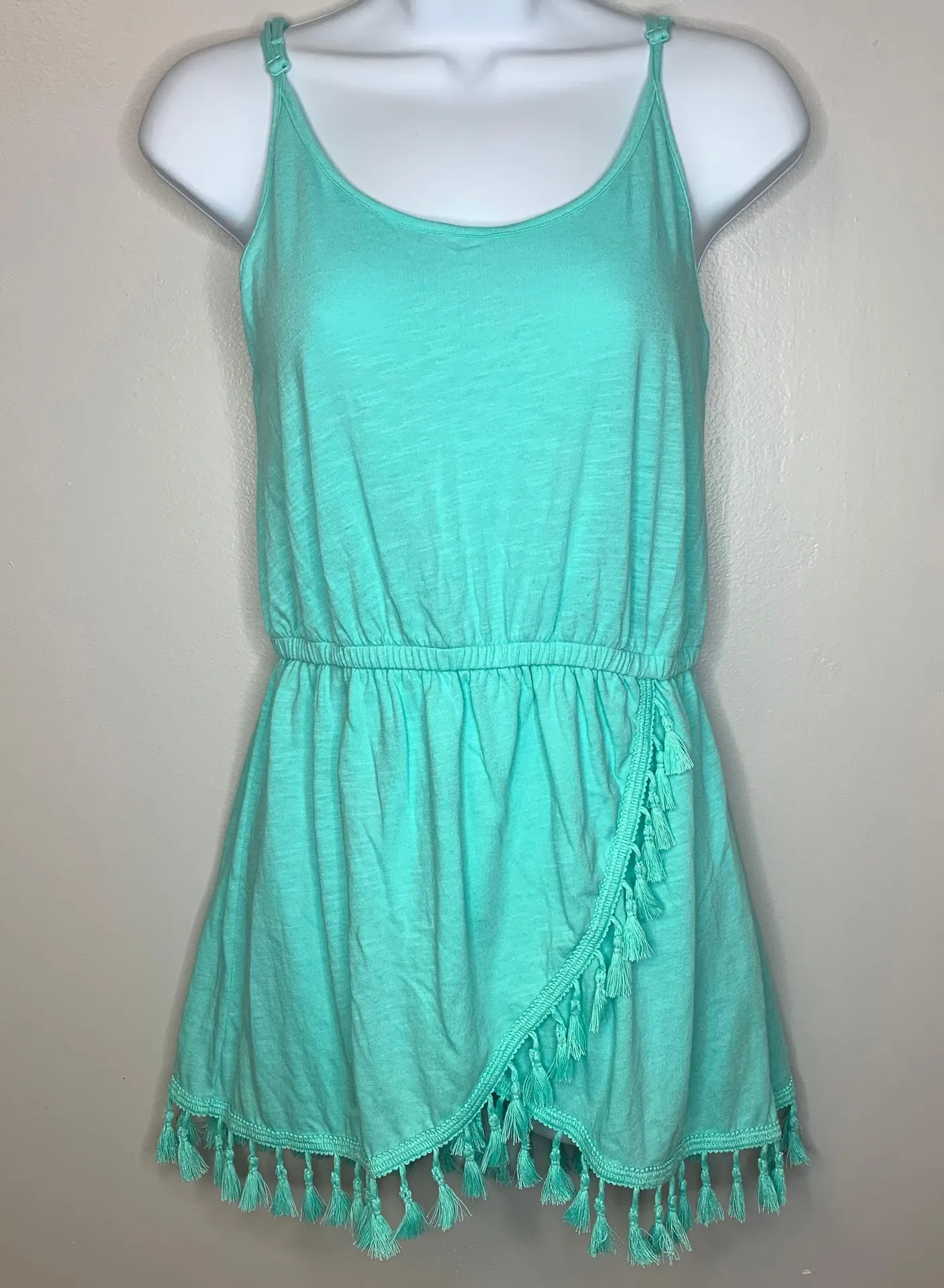 Victoria’s Secret Teal Tassel Swim Coverup Dress - Image 2