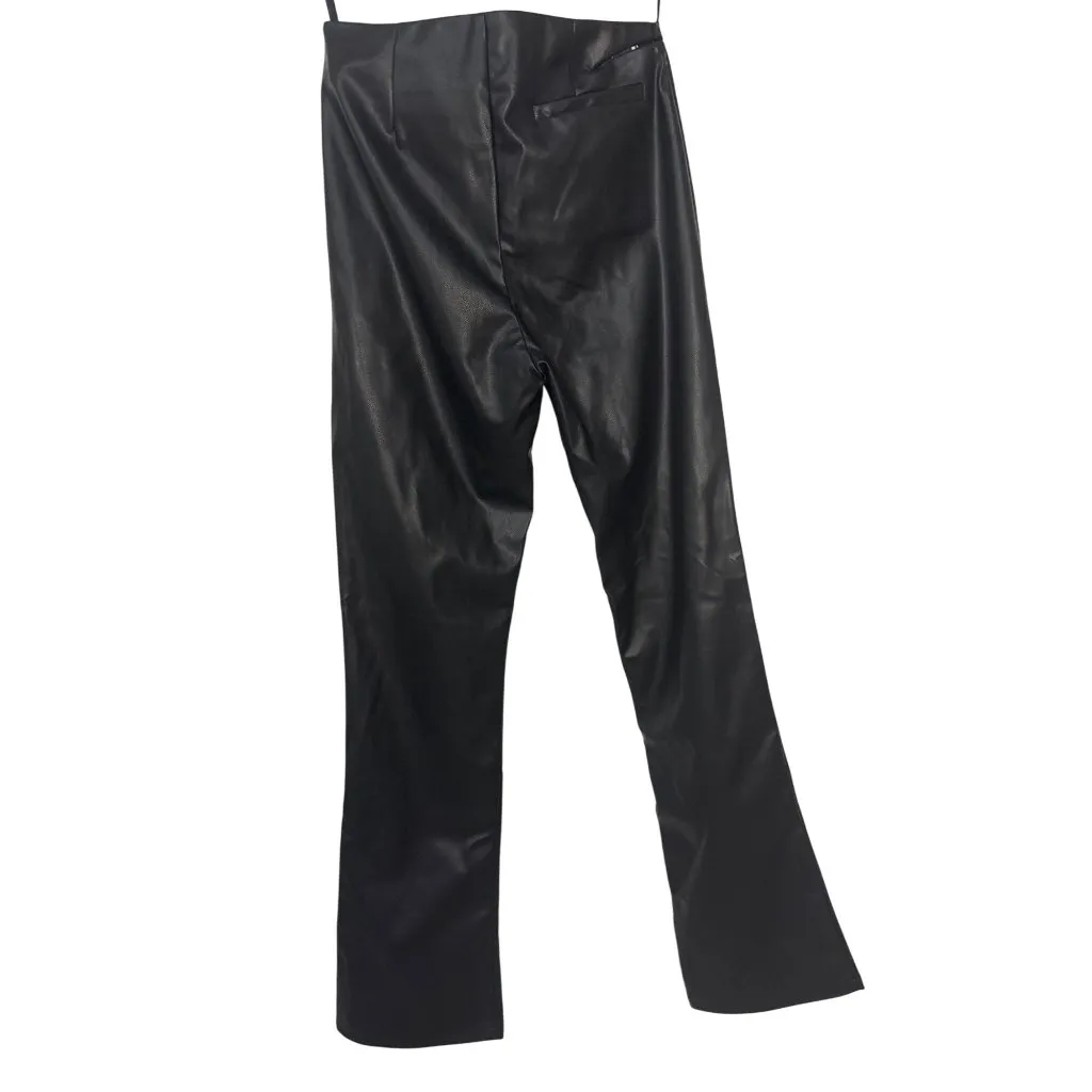 superdown Kaitlyn Faux Leather Pant in Black X-Small New Womens Vegan Trousers - Image 8