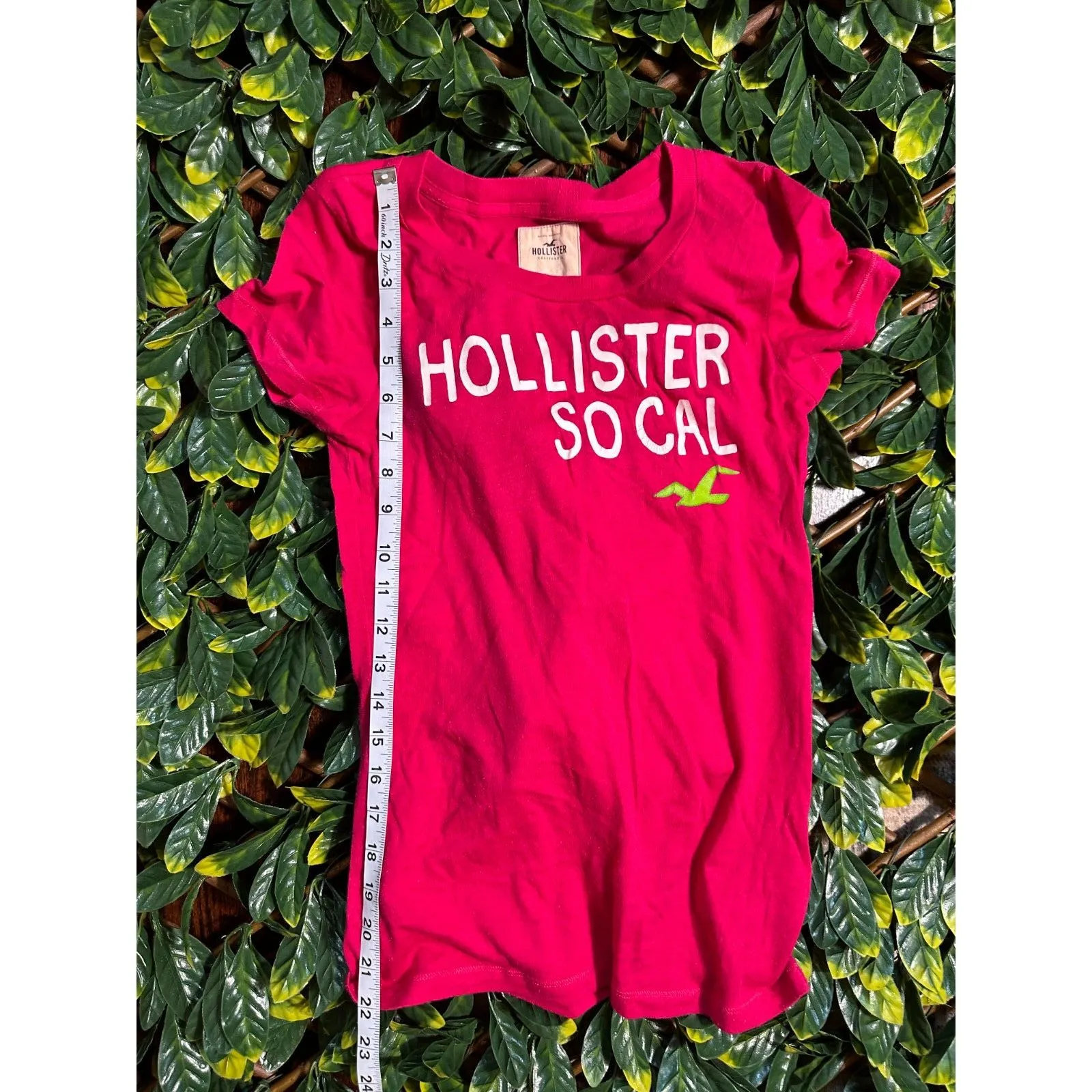 y2k Hollister So Cal Hot Pink T Shirt Sz Small - Image 7