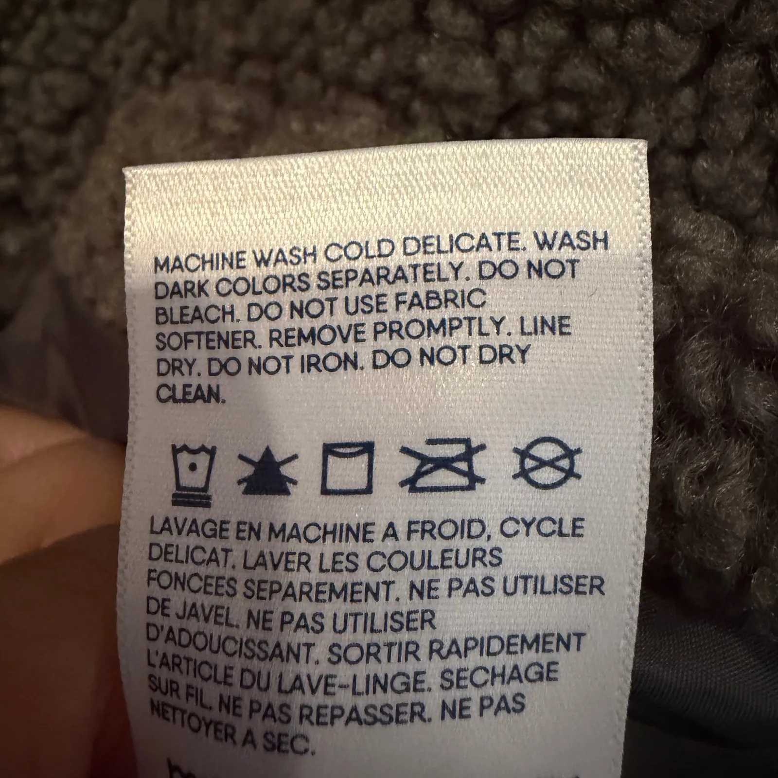 Lands End Sherpa Fleece Jacket Womens Small Olive Outdoors Winter Outerwear Cozy - Image 10