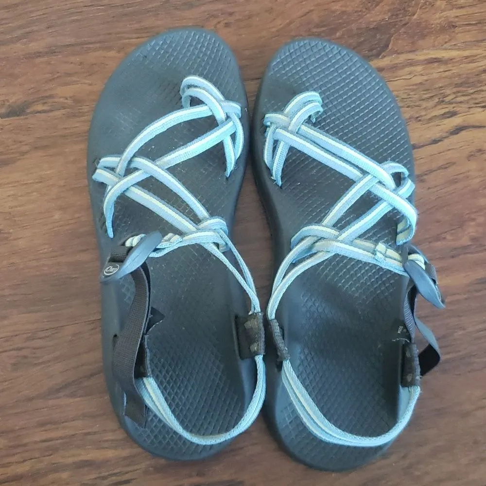 Chacos Blue Green Strap Vibram Hiking Sandals Size 11 - Image 3