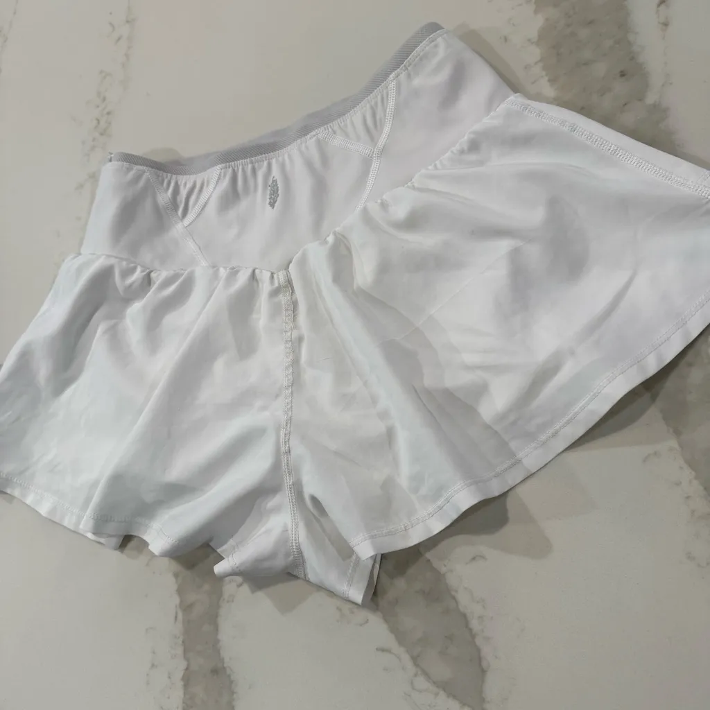 Free People Movement Ruffle Athletic Skort/Shorts Women’s XS White Lined Workout - Image 7