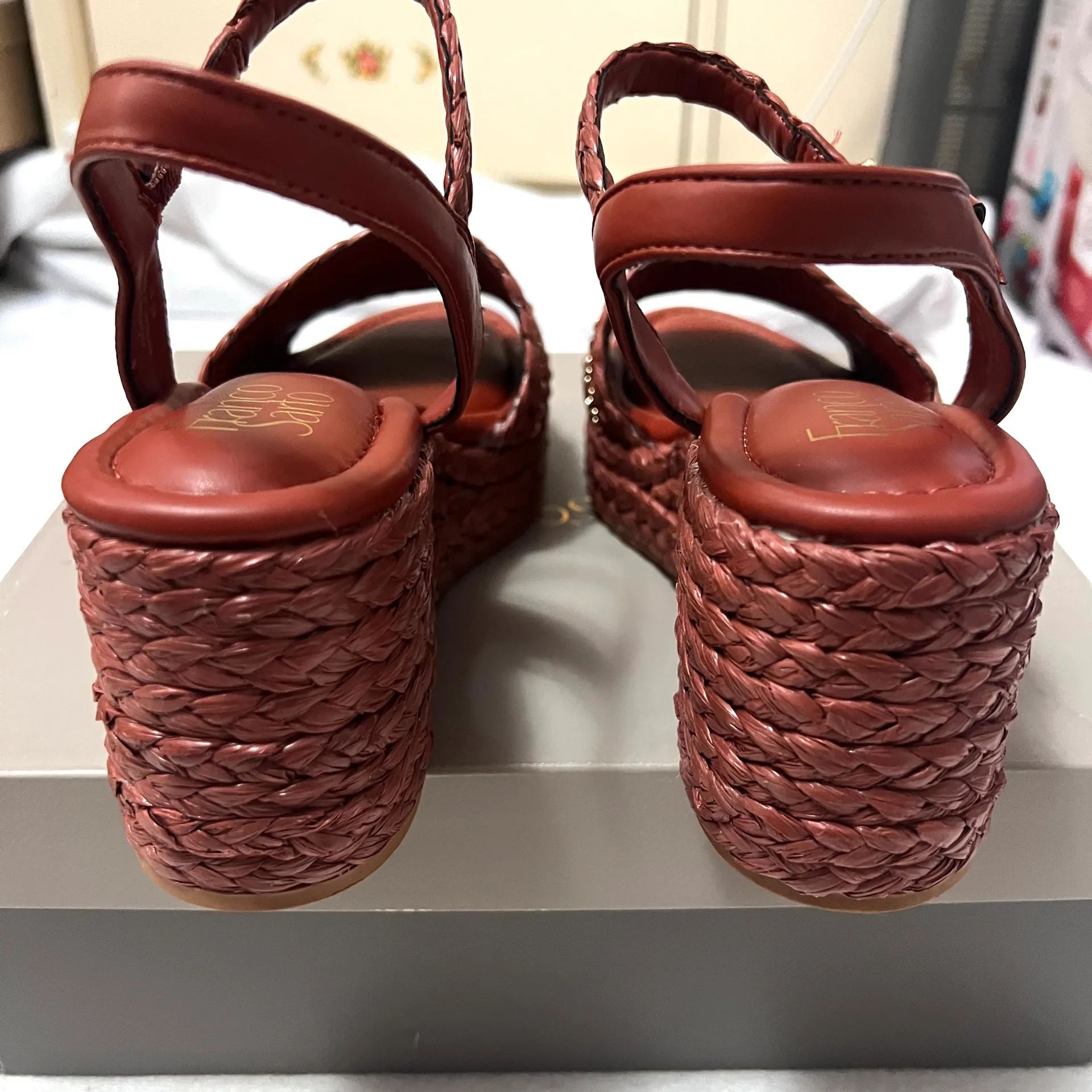 peachy Platform Espadrilles  Size 9.5 New - Image 4