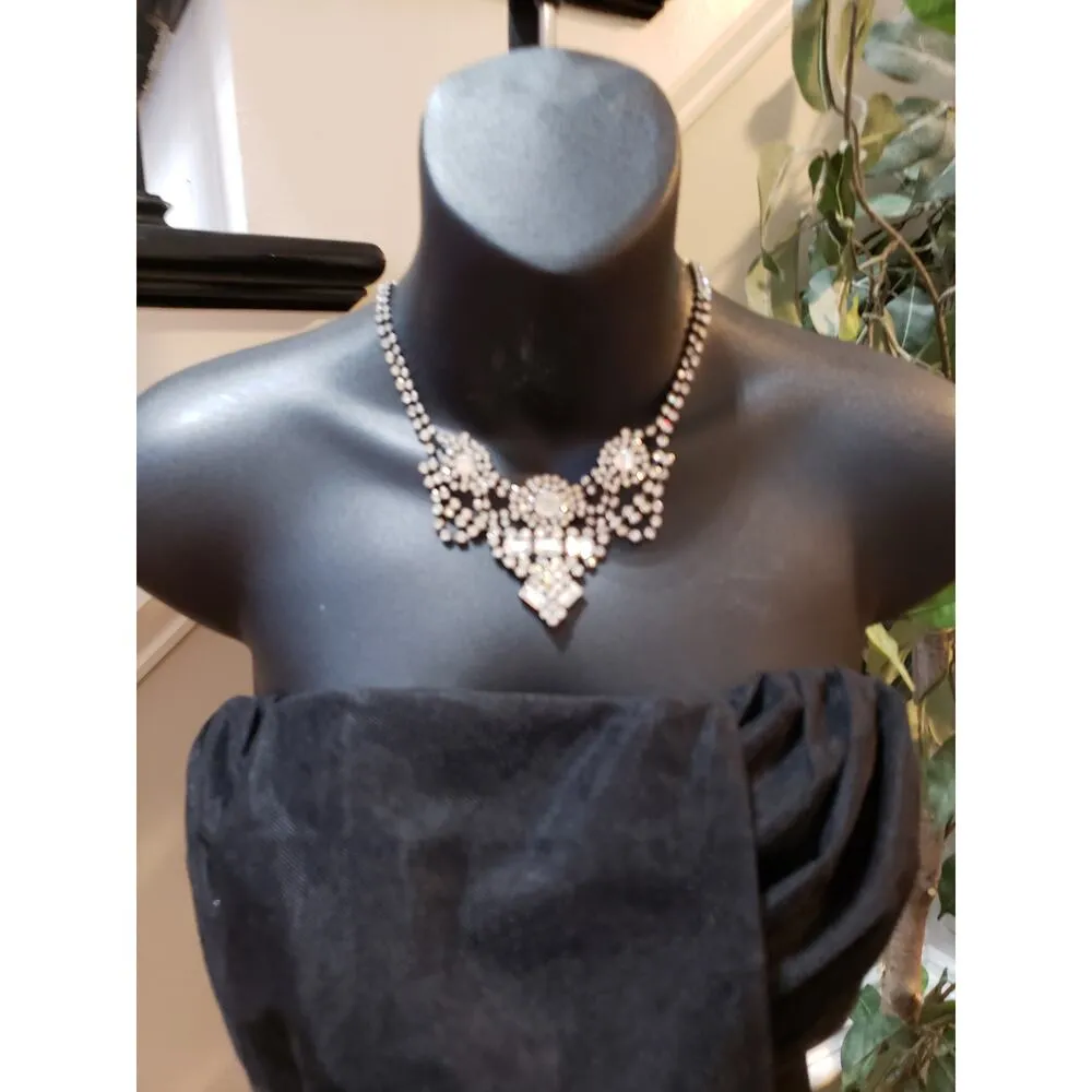 American Threads Dress Women Medium Black Strapless Mini Bow Party Cocktail - Image 3