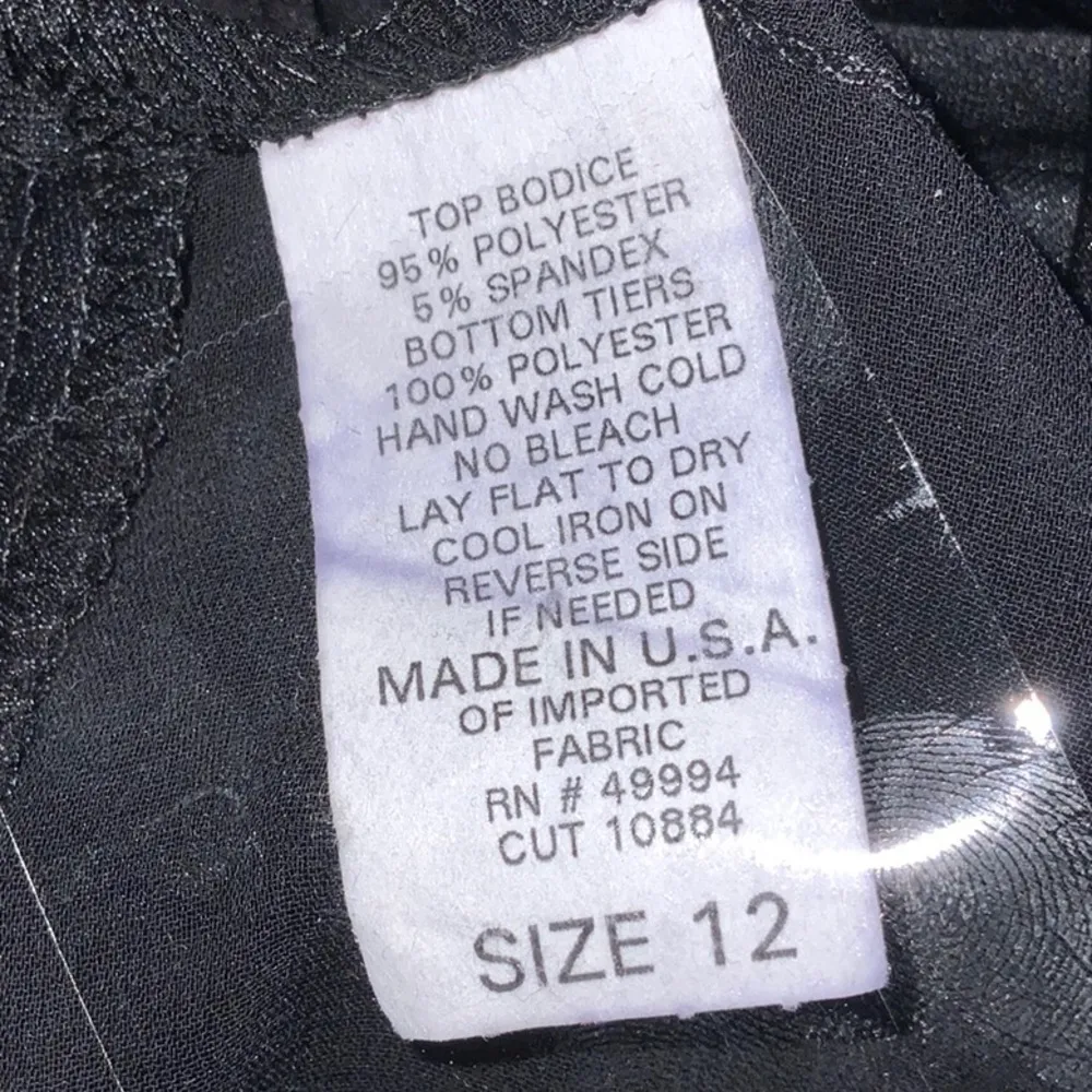 Evening Pantsuit Black Size 12 - Image 7