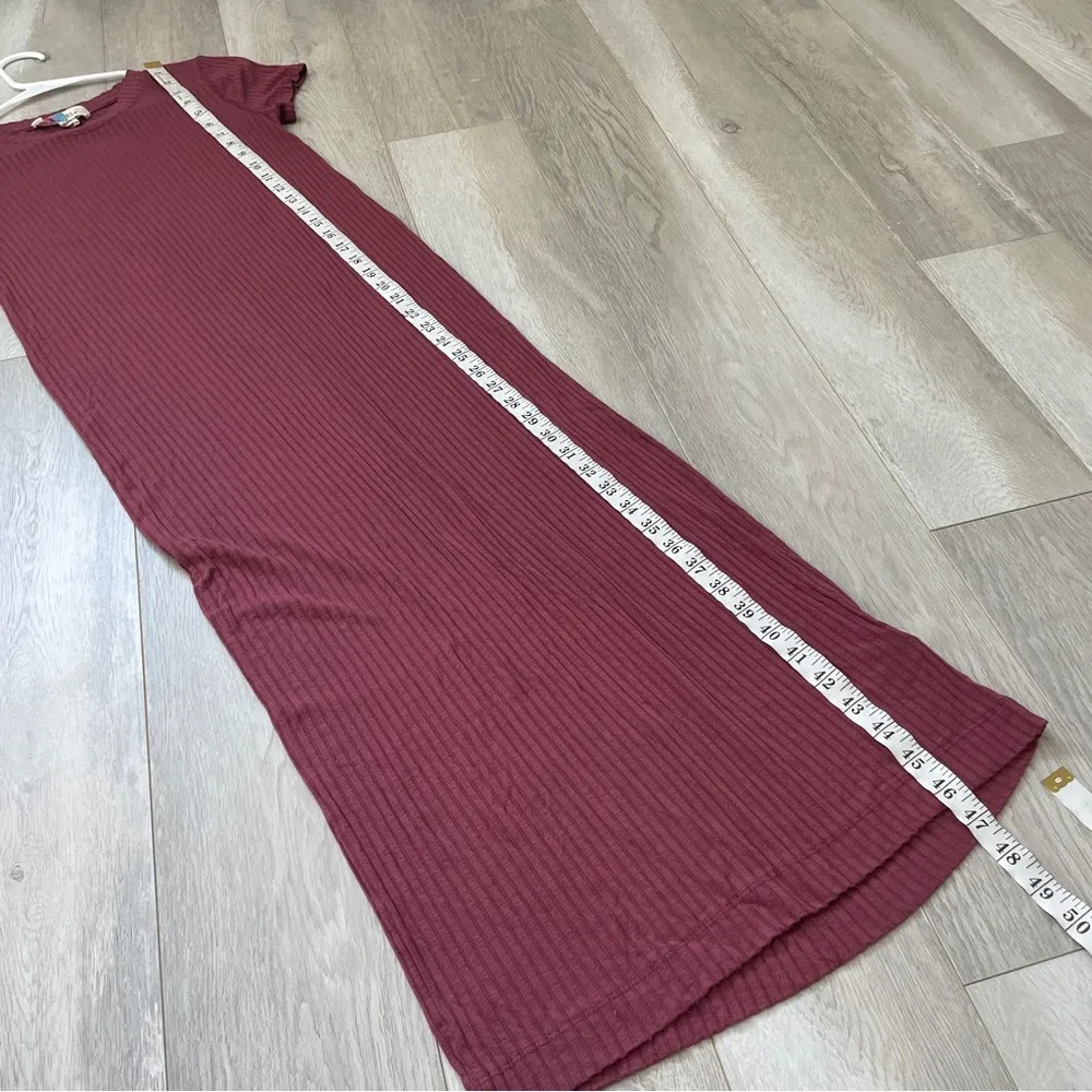 Free People Dress simone tee midi womens Red (xsmall) beach bodycon - Image 4