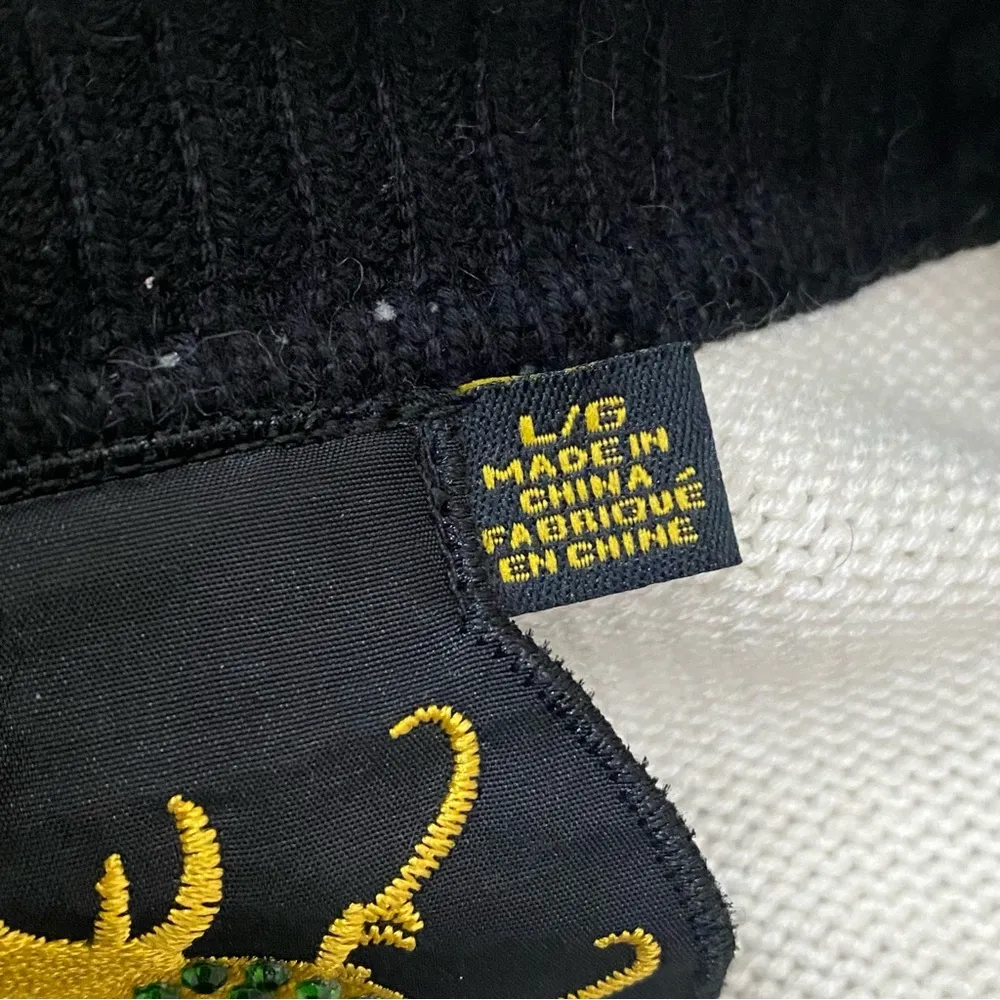 TWELVE by TWELVE Los Angeles Black & White Long Cardigan Sweater Size L - Image 12