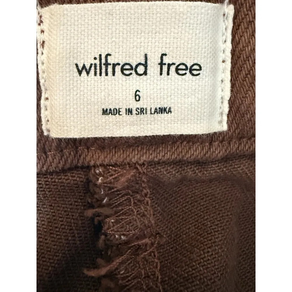 Wilfred Free cargo Utility Pant Mid-Rise Garment Brown Size 6 Straight Leg - Image 10