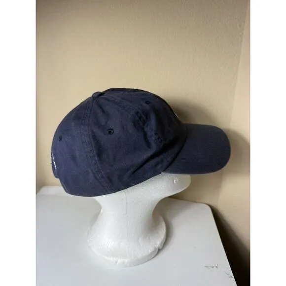 Vineyard Vines Blue Cotton Baseball Cap with‎ Pink Whale Logo Classic Casual Hat - Image 4