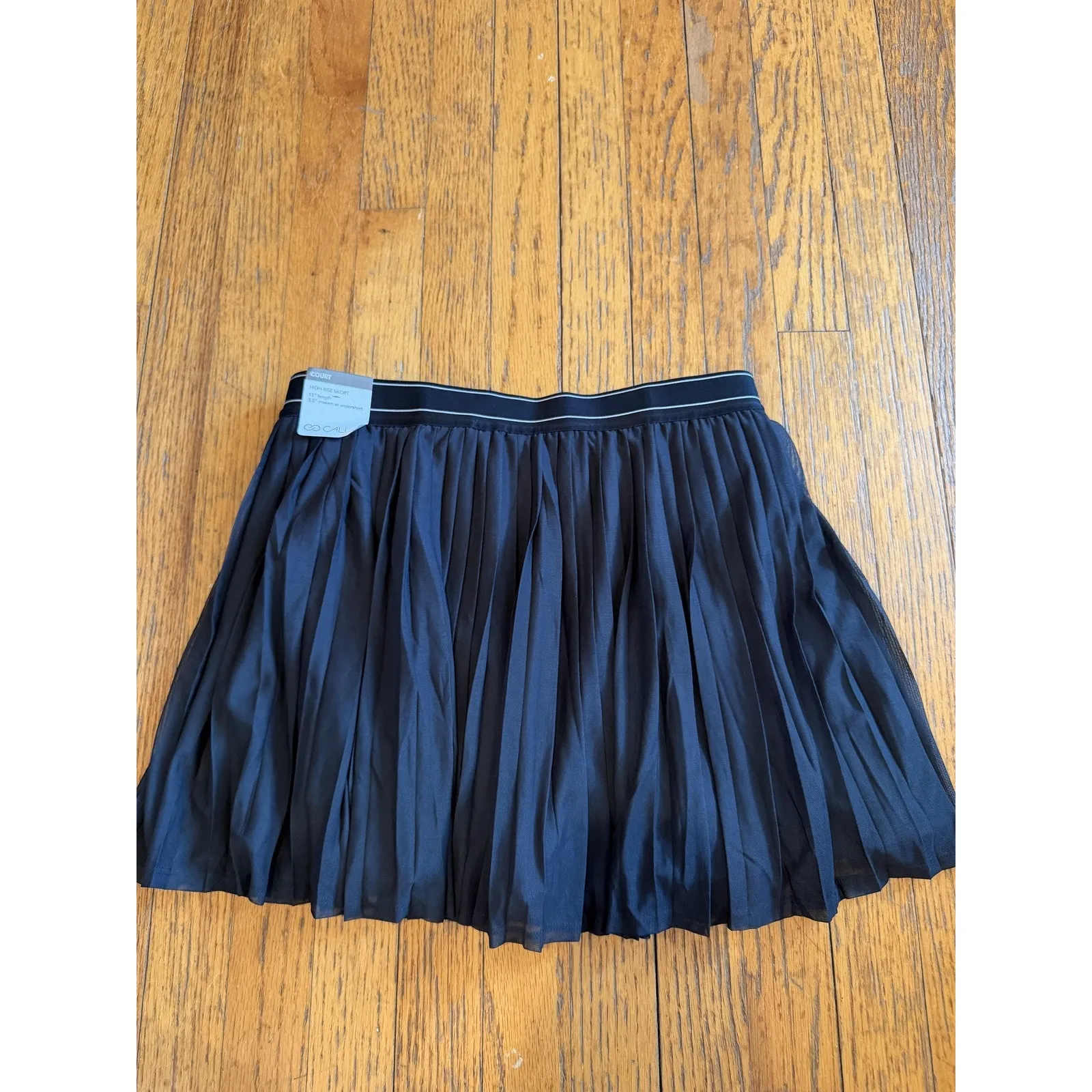 Calia Court High Rise Skort Womens Medium Black Pleated Athletic Tennis UPF 50 - Image 7