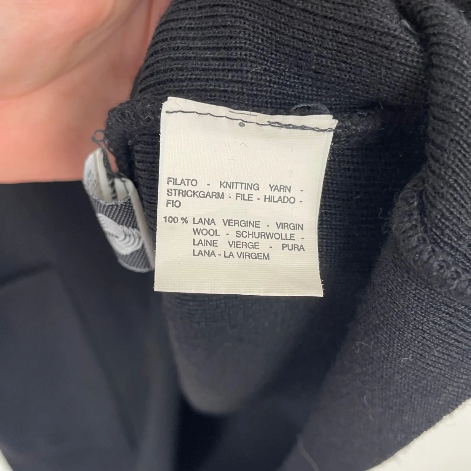 Max Mara Women's L Italy Wool Knit‎ Blazer Long Cardigan Coat Black 100% Wool - Image 6