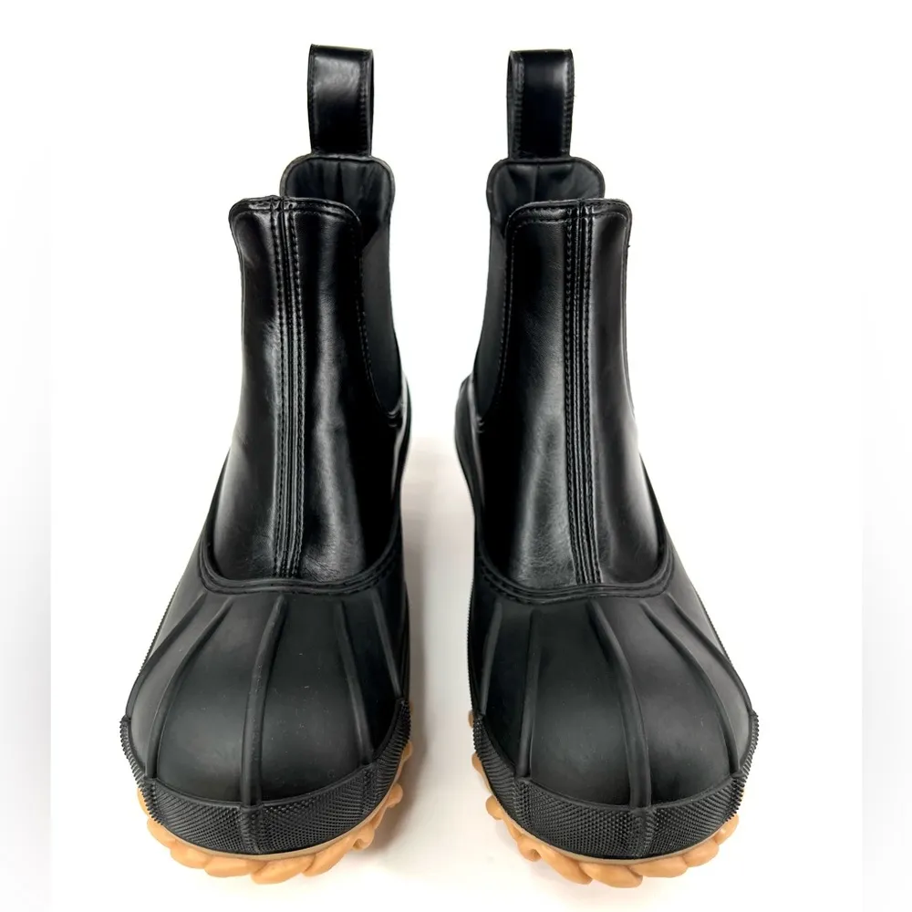 Stella McCartney Duck City Vegan Leather Chelsea Ankle Booties Size EU 35 - Image 4