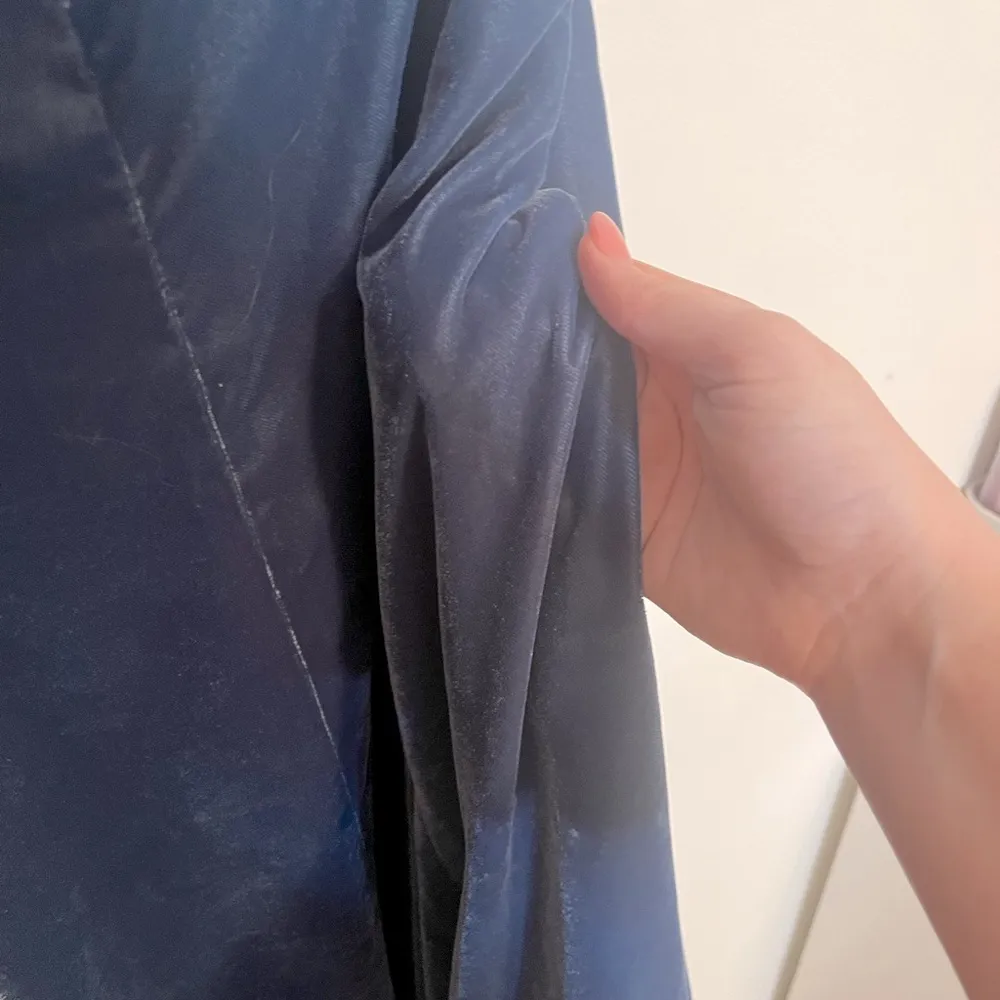 NWT Gal Meets Glam Christine Blue 
Velvet Dress Size 10 - Image 11