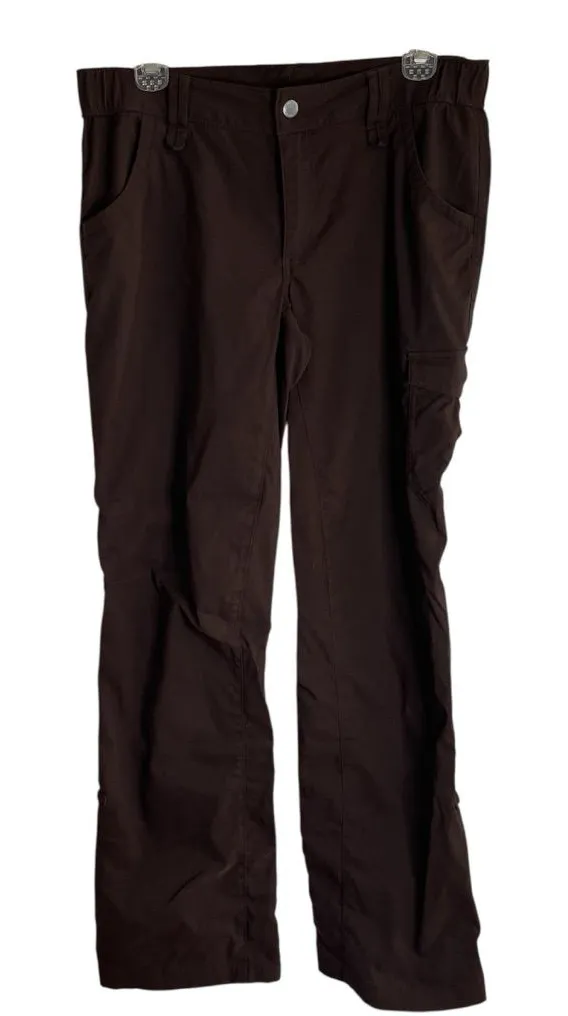 Duluth Trading Co Women's Dark Brown Cargo Pants Size 8 x 33 gorpcore utility - Image 1