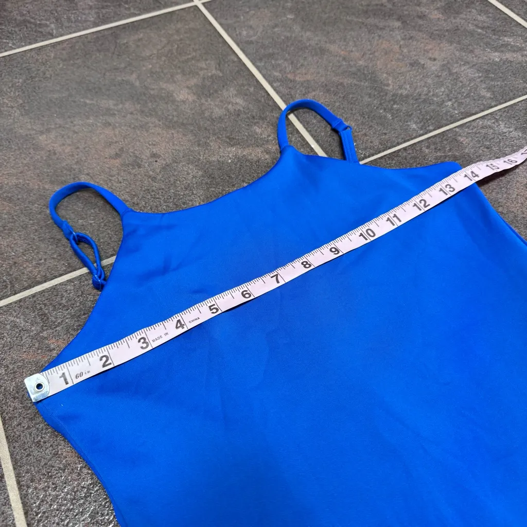 NEW Girlfriend Collective Naomi Athletic Workout Mini Dress Blue Medium M NWT - Image 12