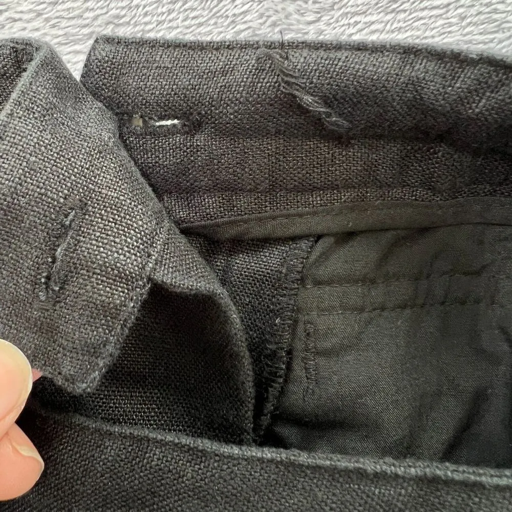 Charter Club Classic Fit 100% Linen Wide Leg Pants Womens 4 Lightweight Pull On - Image 6