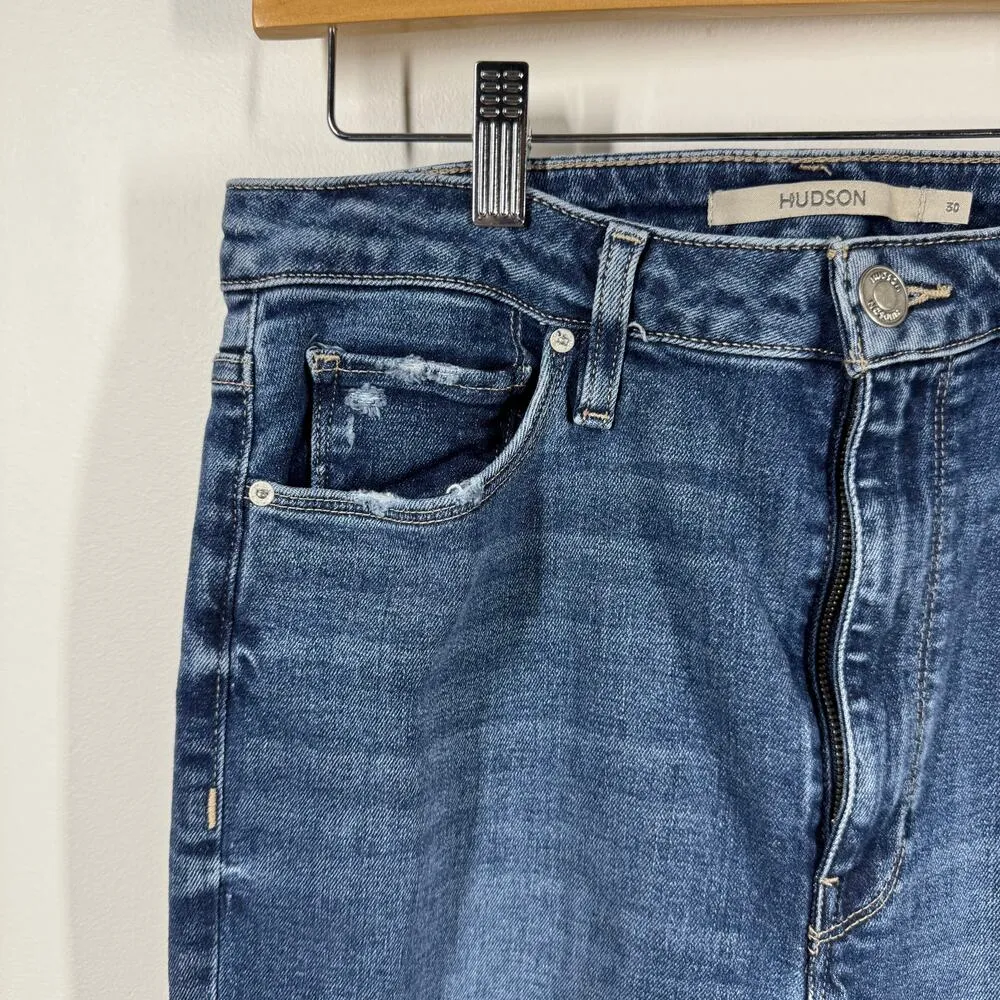 Hudson Holly Jeans Women 30 Blue Lotus Revolve High Rise Boho Flare Western Pant - Image 4