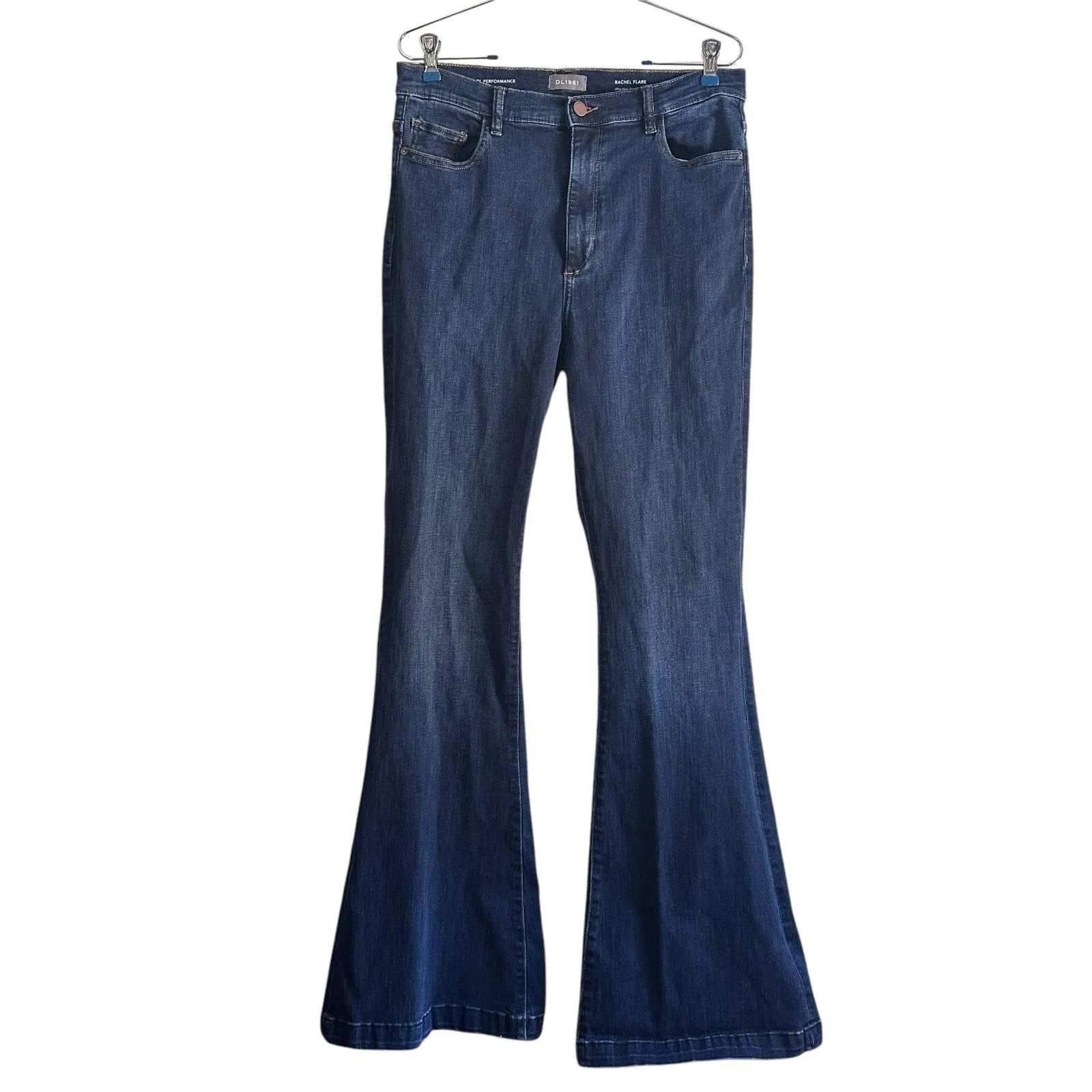 DL1961 Rachel Ultra High Rise Flare Instasculpt Denim Sz 31 - Image 3