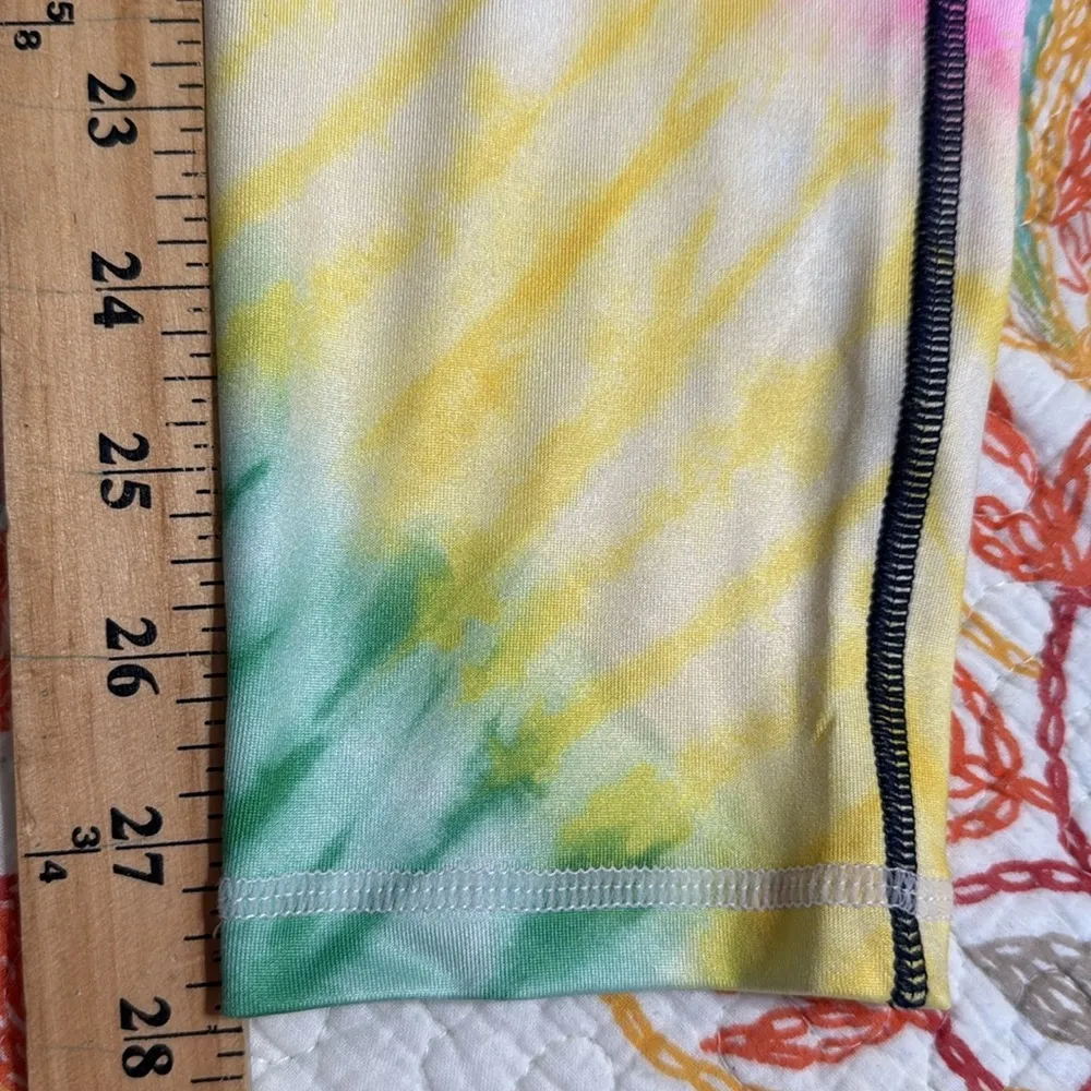 Crown & Ivy women’s size medium navy rainbow tie dye lounge leggings skinny fit - Image 9