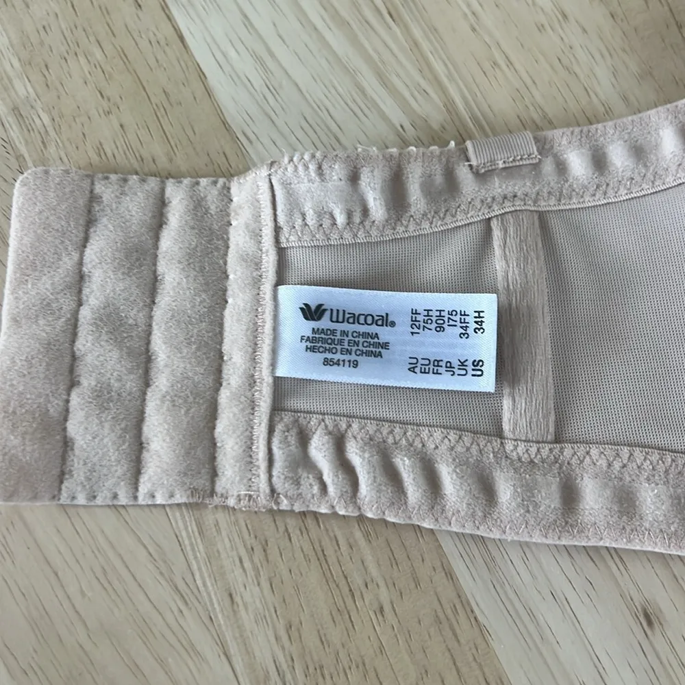 Wacoal red carpet strapless bra sand 854119 34H 34FF - Image 7