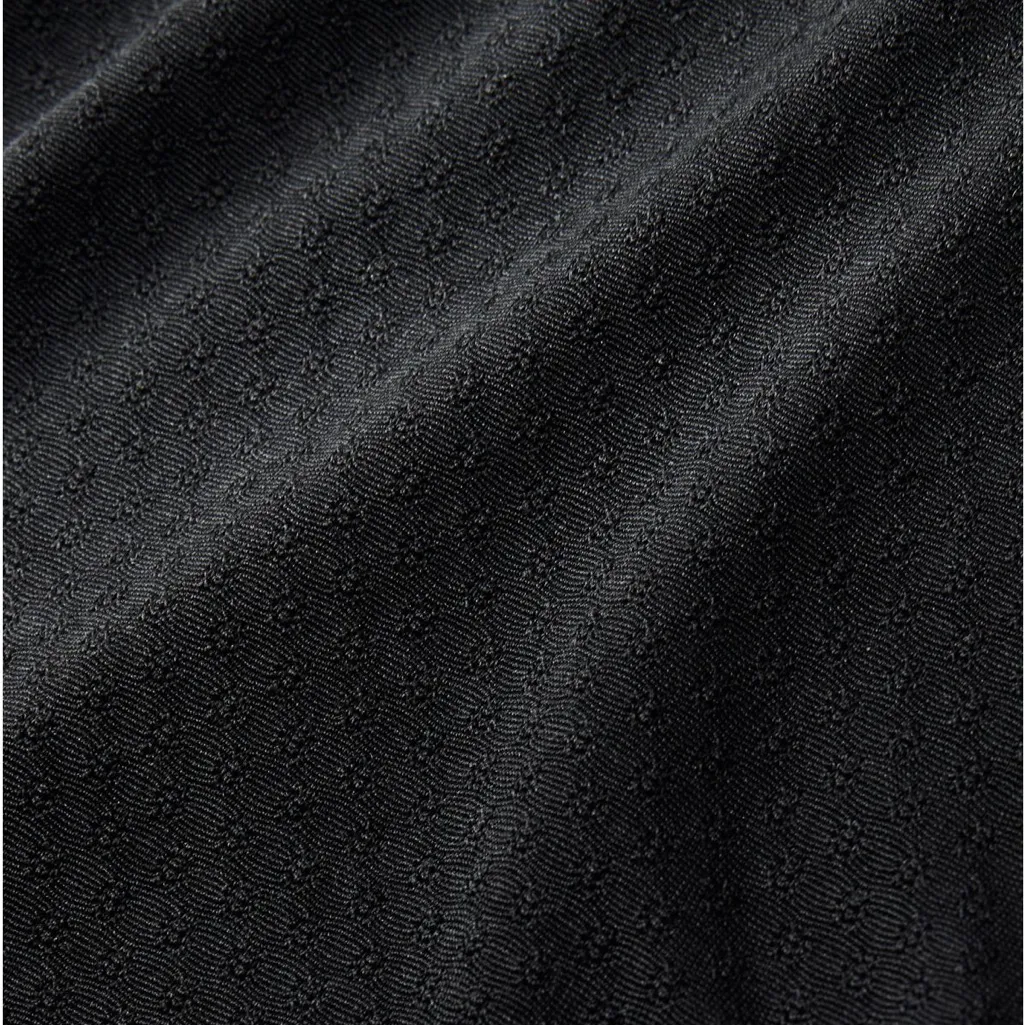 LL Bean NWT Silk Pointelle Long Sleeve Scoopneck Black Base Layer Undershirt 1X - Image 2