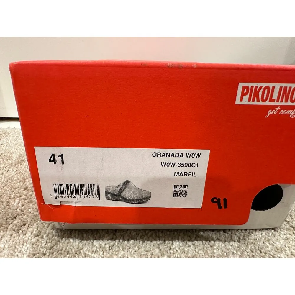 Pikolinos Granada Water Repellent Clog Sz 9.5 US 41 EU Arch Support Lightly Worn Brown - Image 10