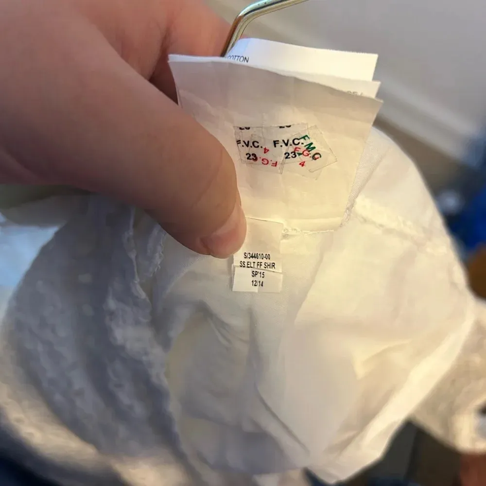 NWT OLD NAVY WHITE SHORT SLEEVE EYELET DRESS - Image 5