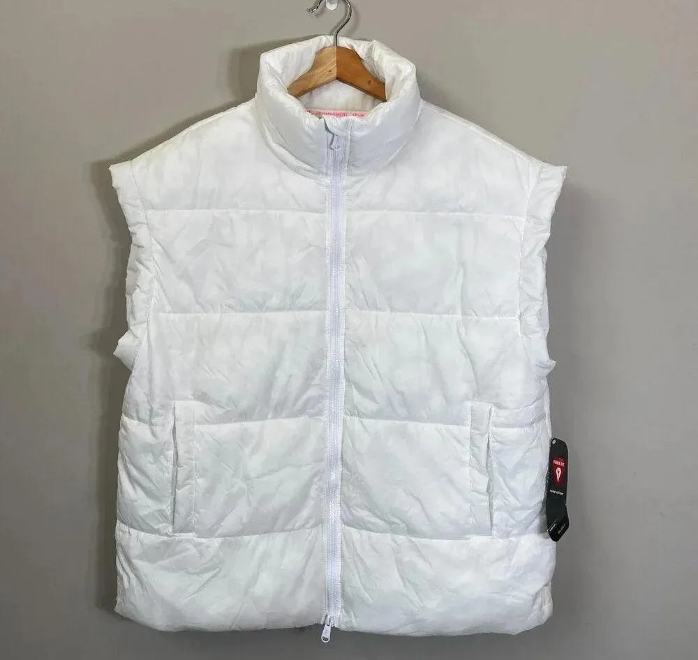 NWT Free People FP Movement In A Bubble Puffer Vest Women's Small White Active - Image 6