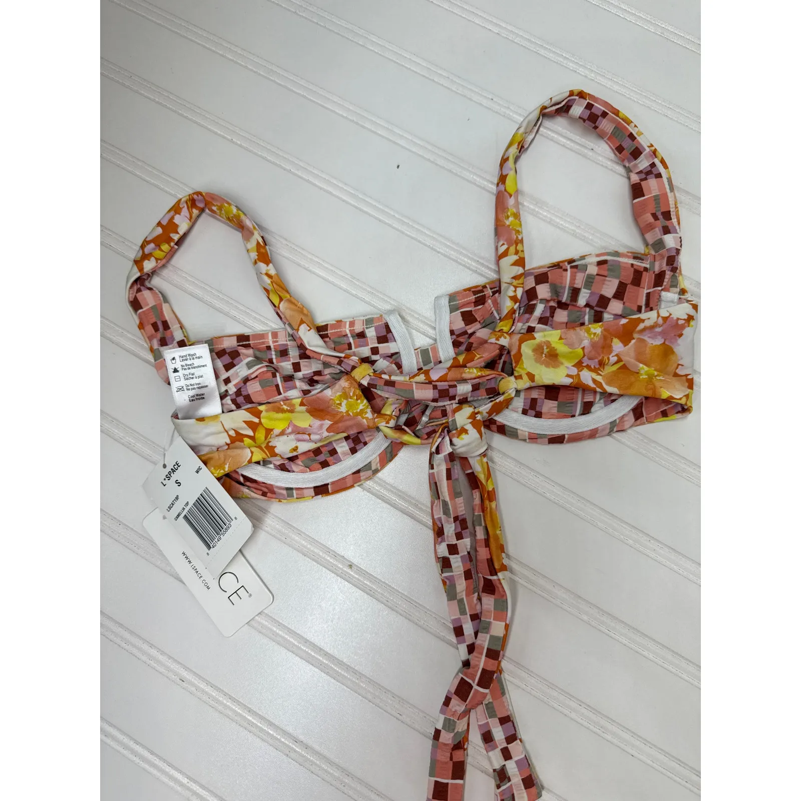 NWT L Space Lizzie & CAMELLIA Underwire Floral Bikini Top Bundle of 2 Size S - Image 4