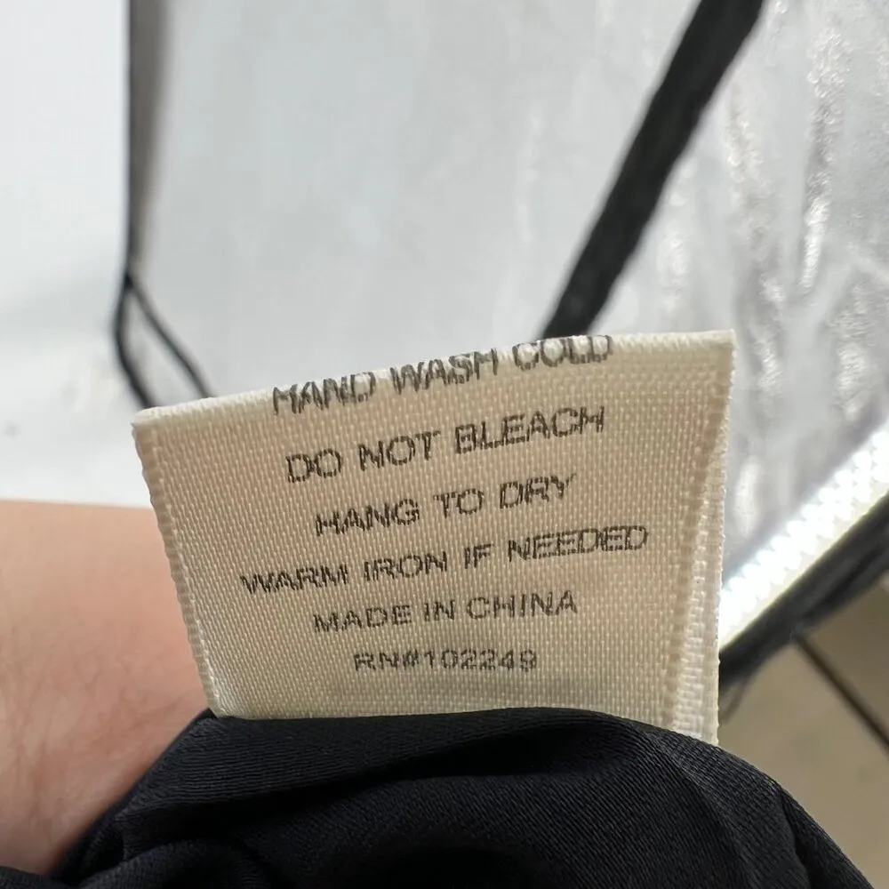 Skies Are Blue Floral Keyhole Sleeveless Dress Size Large Black Multicolor - Image 12