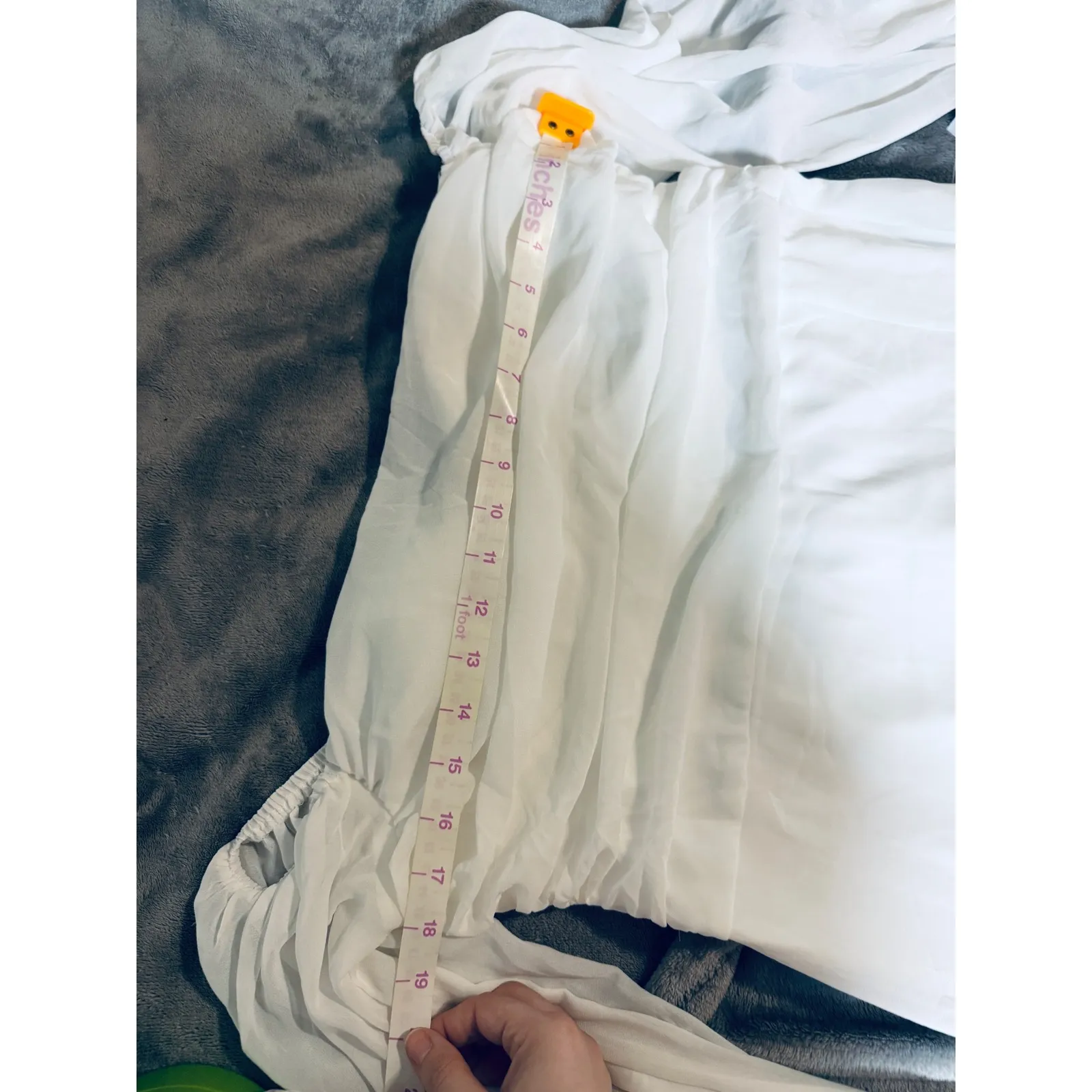 NWT Lulus Adorna White Off-the-Shoulder Maxi Dress Size XL White Sleeves‎ - Image 9