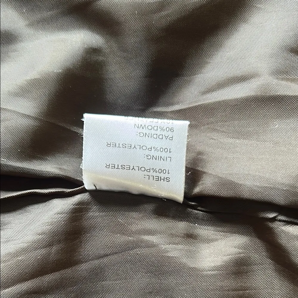 Emporio Armani Women’s Grey Fitted Down Feather Jacket Size Small - Image 9