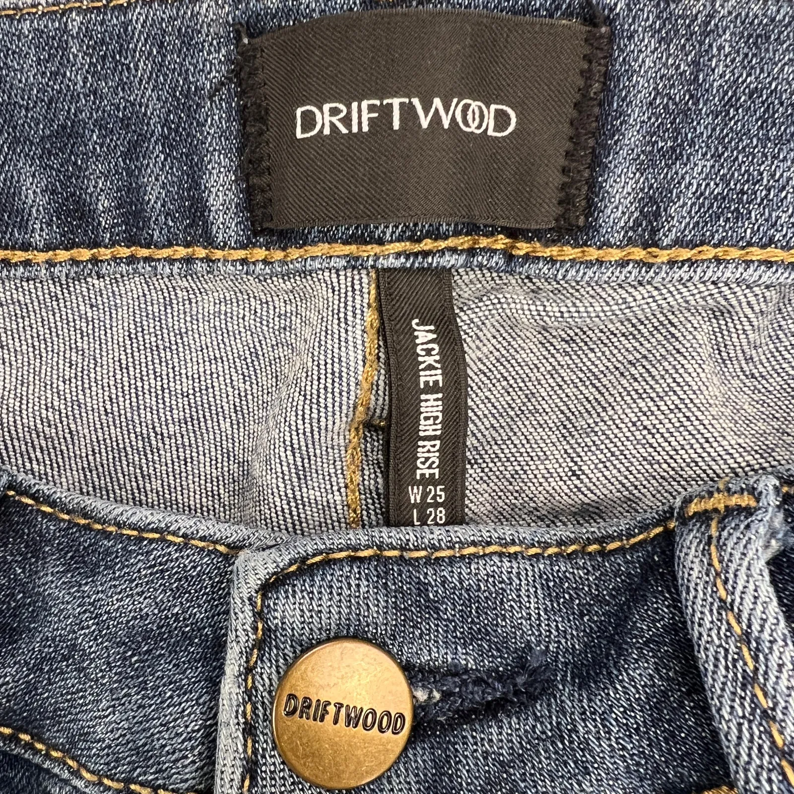 Driftwood Jackie High Rise Southwest Embroidered Ankle Jeans 28" Inseam Size 25 - Image 4