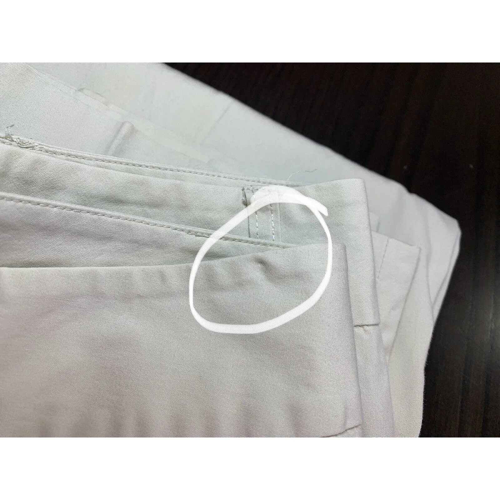 J McLaughlin Pants Women's 12‎ Cotton Stretch Cropped Chino Khaki Stretch Preppy - Image 11