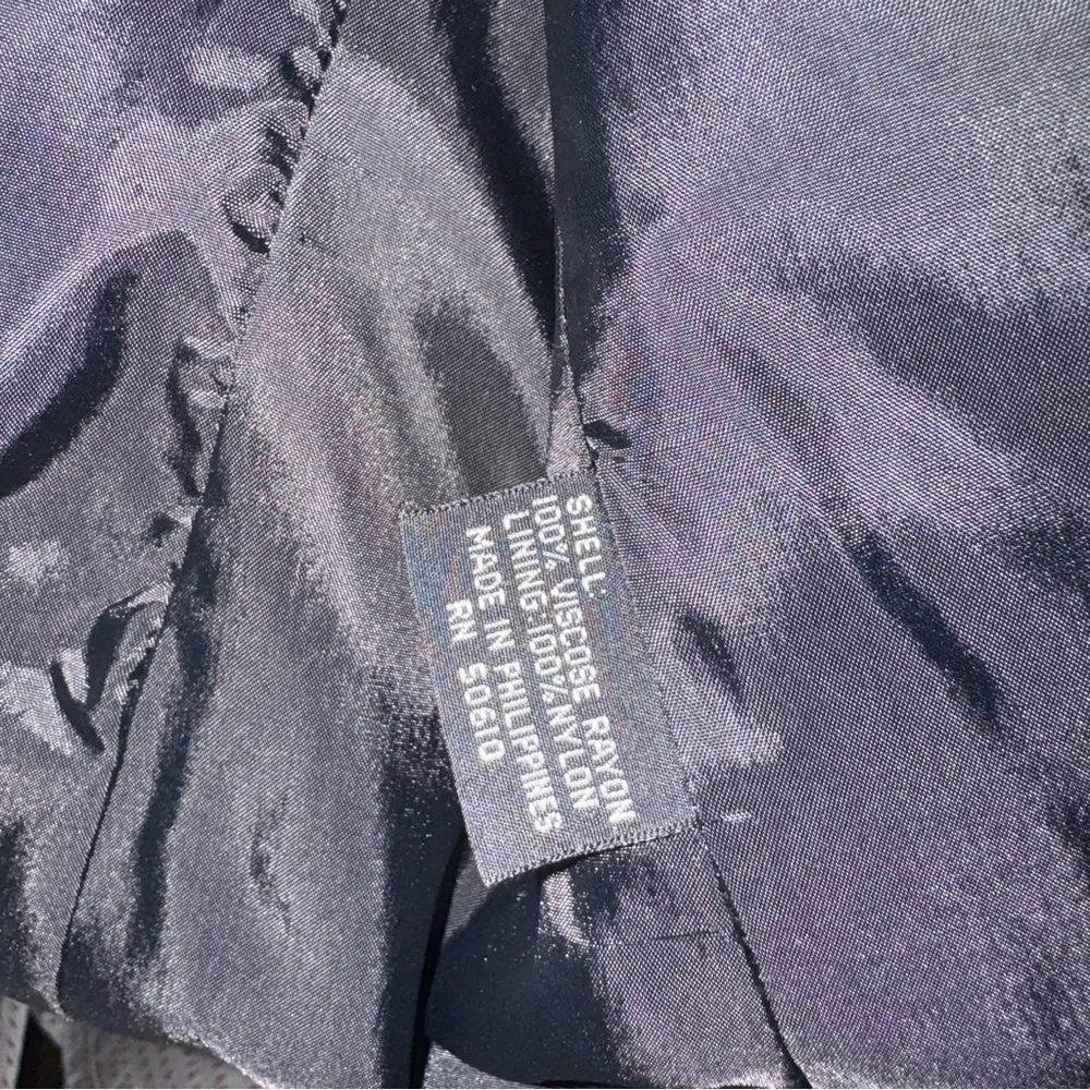 New w $175 Tags Dividends Blazer Gray Pin Stripe Jacket Womens Men’s 8 Black - Image 7