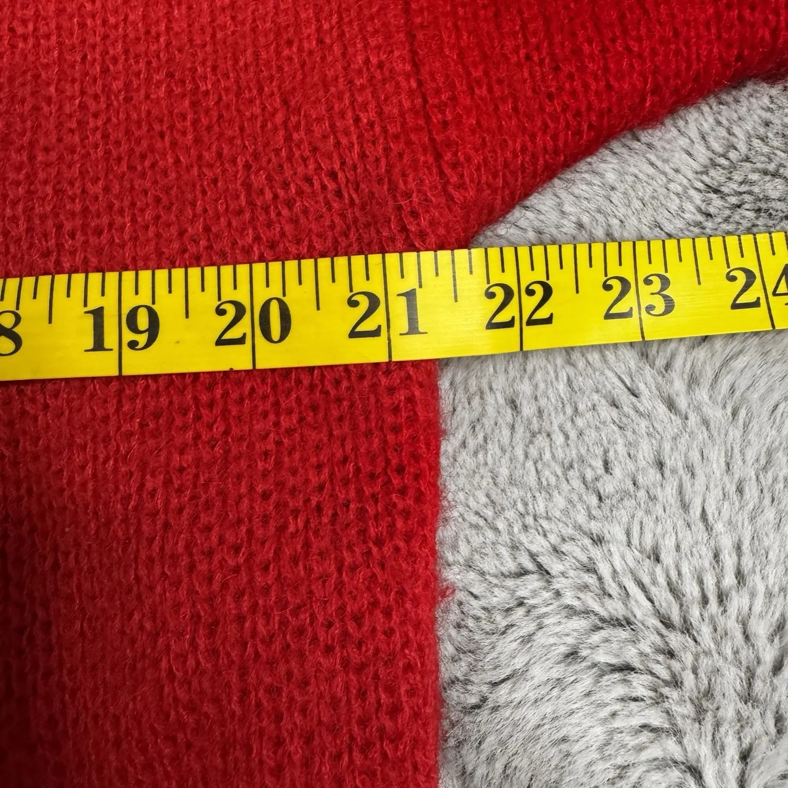 I.B. DIFFUSION Cardigan Sweater Coat Sz S Women's Red Wool Mohair Cozy Soft Vtg - Image 15