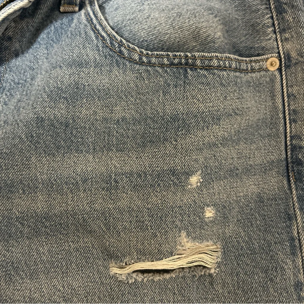 Big E Levis Pants Women Size 30 Blue Denim Jean Baggy Dad Barrel Wide Distressed - Image 8