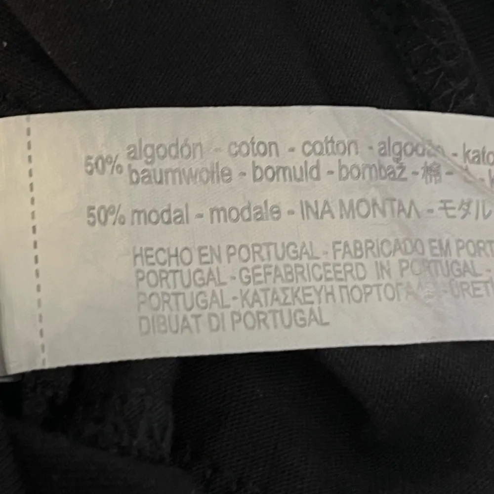 Zara Faux Tie Cropped Short Sleeve T Shirt Black Size Small - Image 3