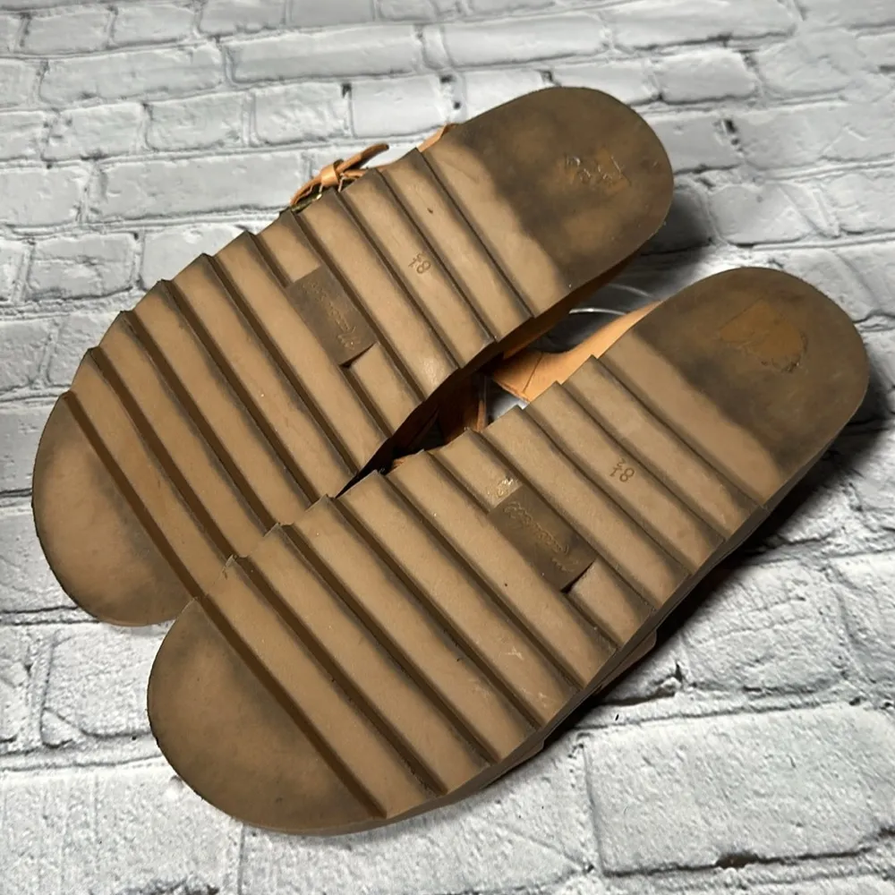 Madewell Addie Sandal Desert Camel Tan size 8 1/2 leather sandals - Image 8