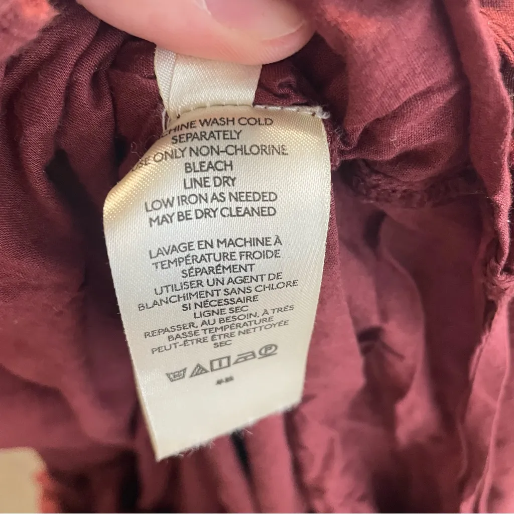 Free People Samantha Embroidered Puff Sleeve Button Front Maxi Dress Medium - Image 14