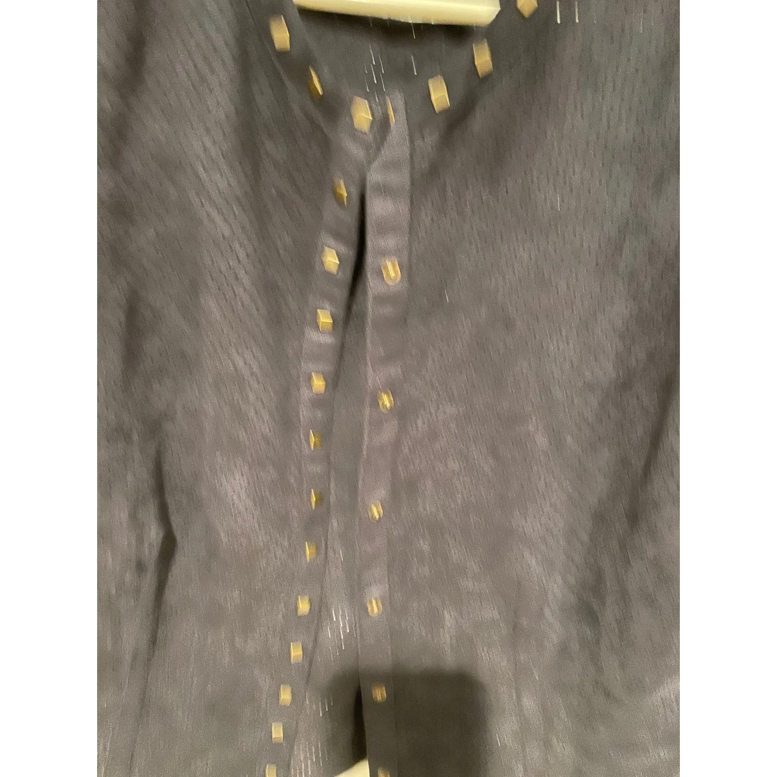 Chico’s navy long sleeve snap suede top/coat size 1 medium Blue - Image 4