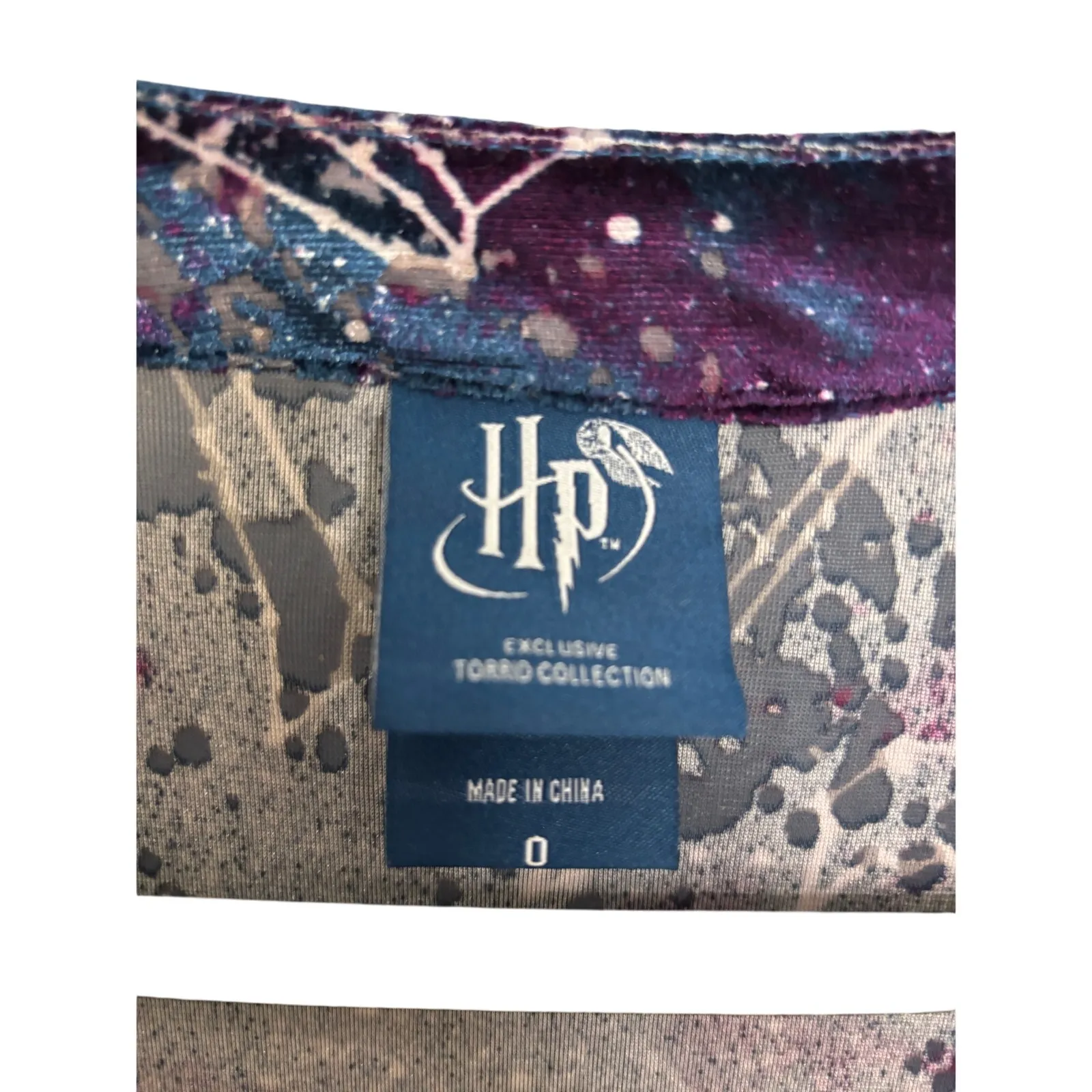 Torrid Kimono Women 0X Galaxy Harry Potter Astronomy Constellation Velour Fringe - Image 3