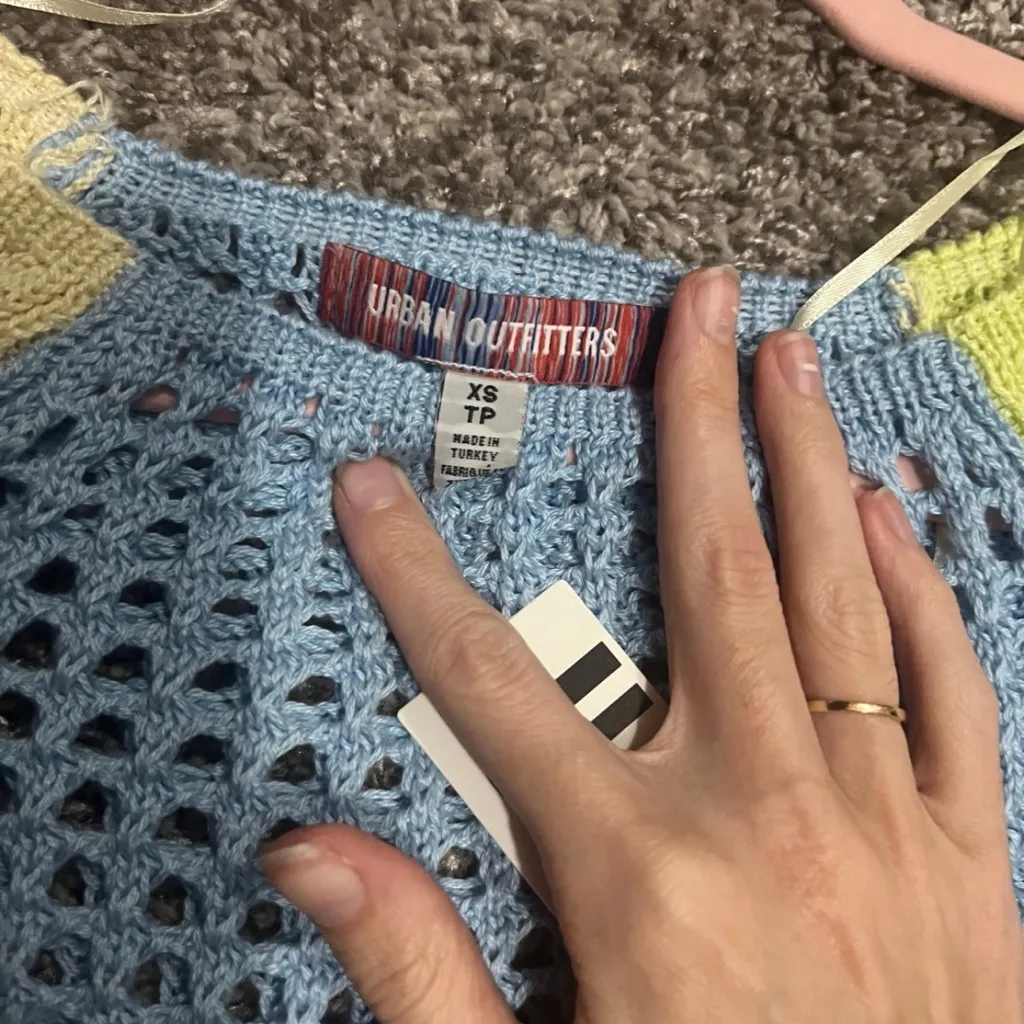 Urban Outfitters Colorful Crochet Crop Top - Image 3