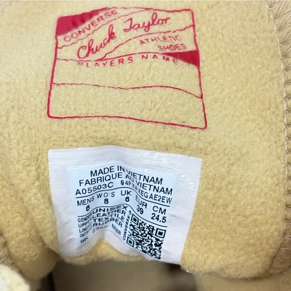 CONVERSE NWT $120 Chuck 70 Plus High Dunescape sneakers M 6 W 9 Size 8 - Image 5