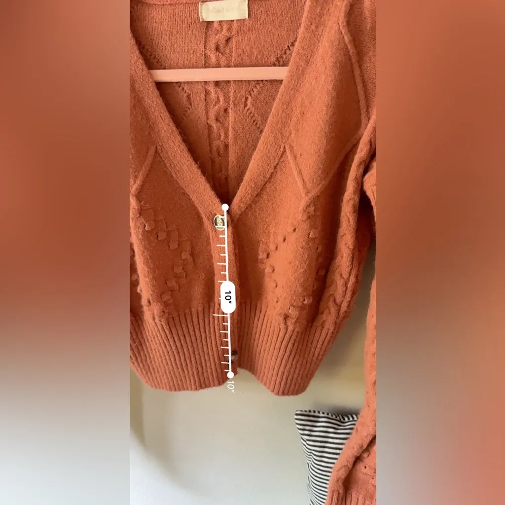 Altar’d State Button Up Cable Knit Cardigan Small - Image 10