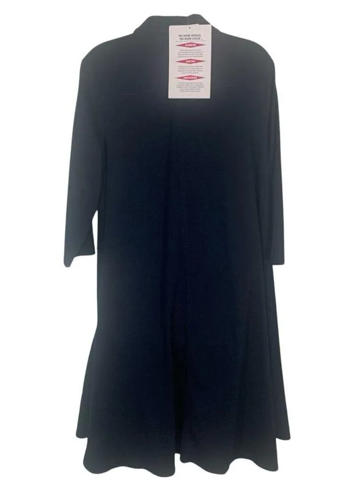 Women With Control QVC Blue Denim 3/4 Sleeve Polo Dress Size Medium - Image 4