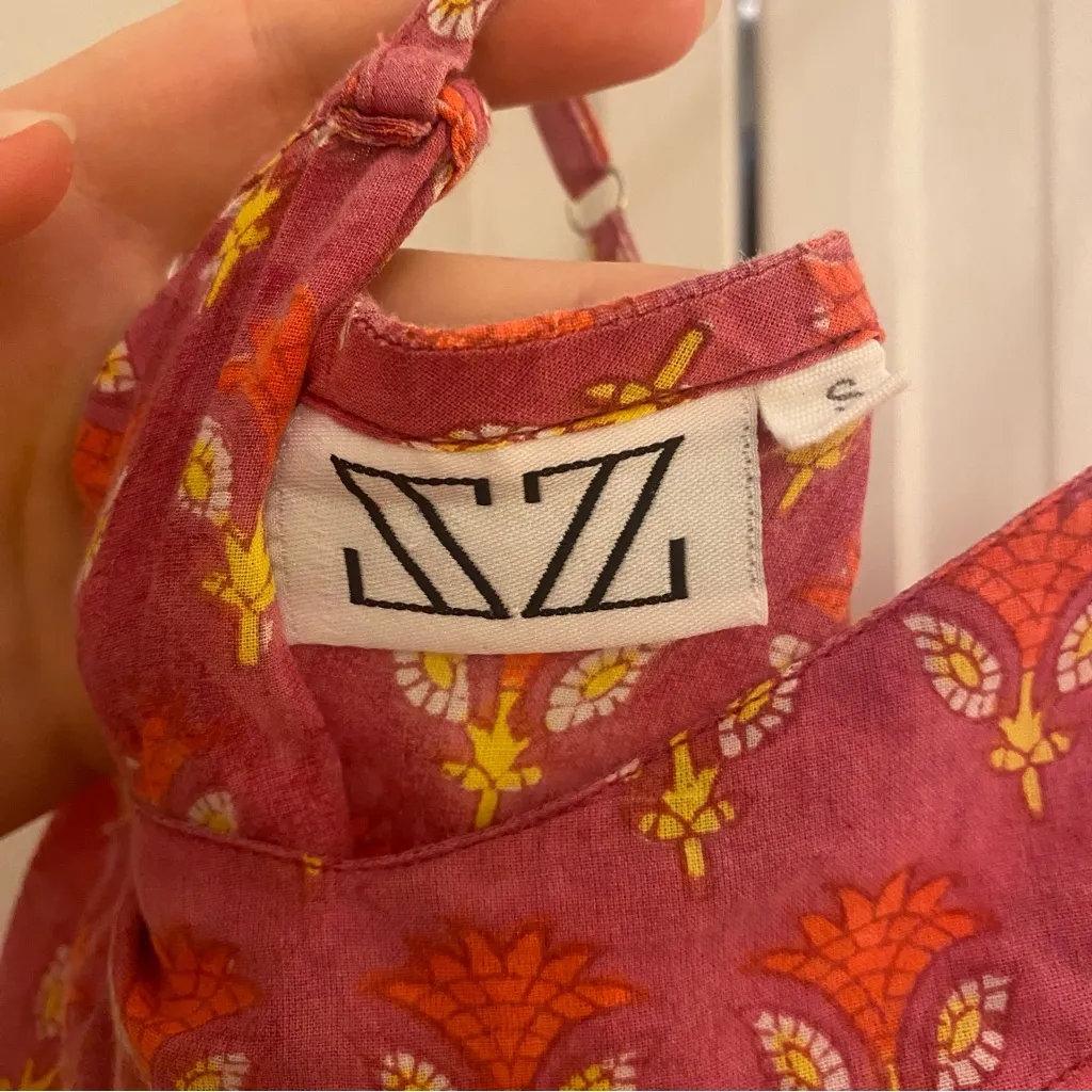 SZ Block Prints Midi Dress Red - Image 5